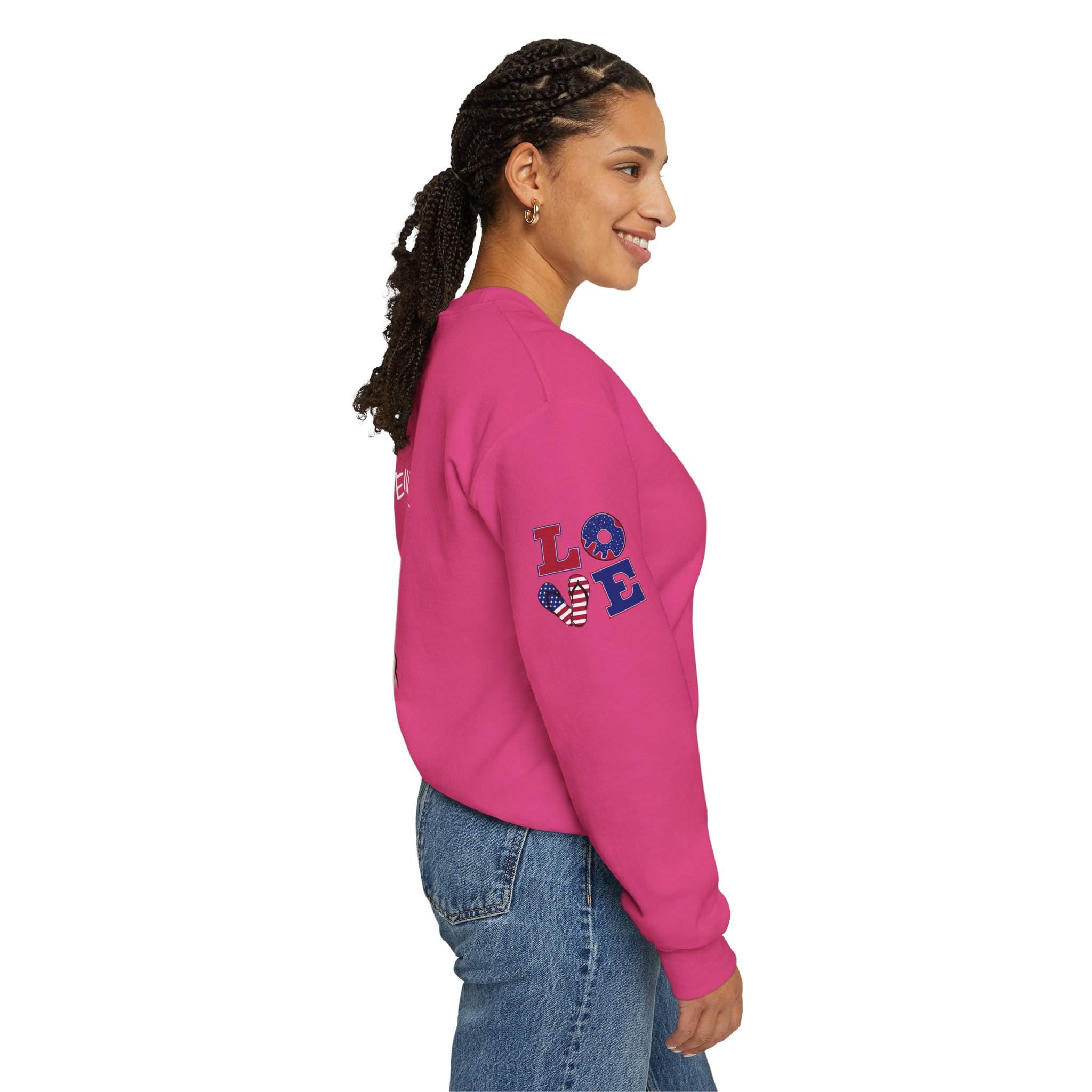 STOP THE KILLING / END GUN VIOLENCE – Anti-Violence Awareness Sweatshirt | Gildan 18000 | LOVE Sleeves | LifeCoachDesigns.shop product thumbnail image