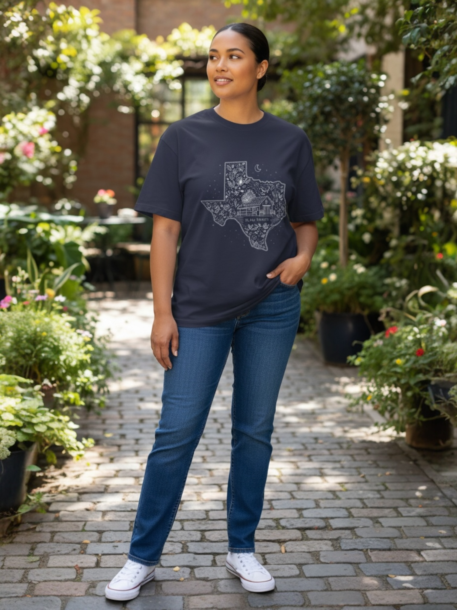 Texas Unisex Oversized Boxy Tee product thumbnail image