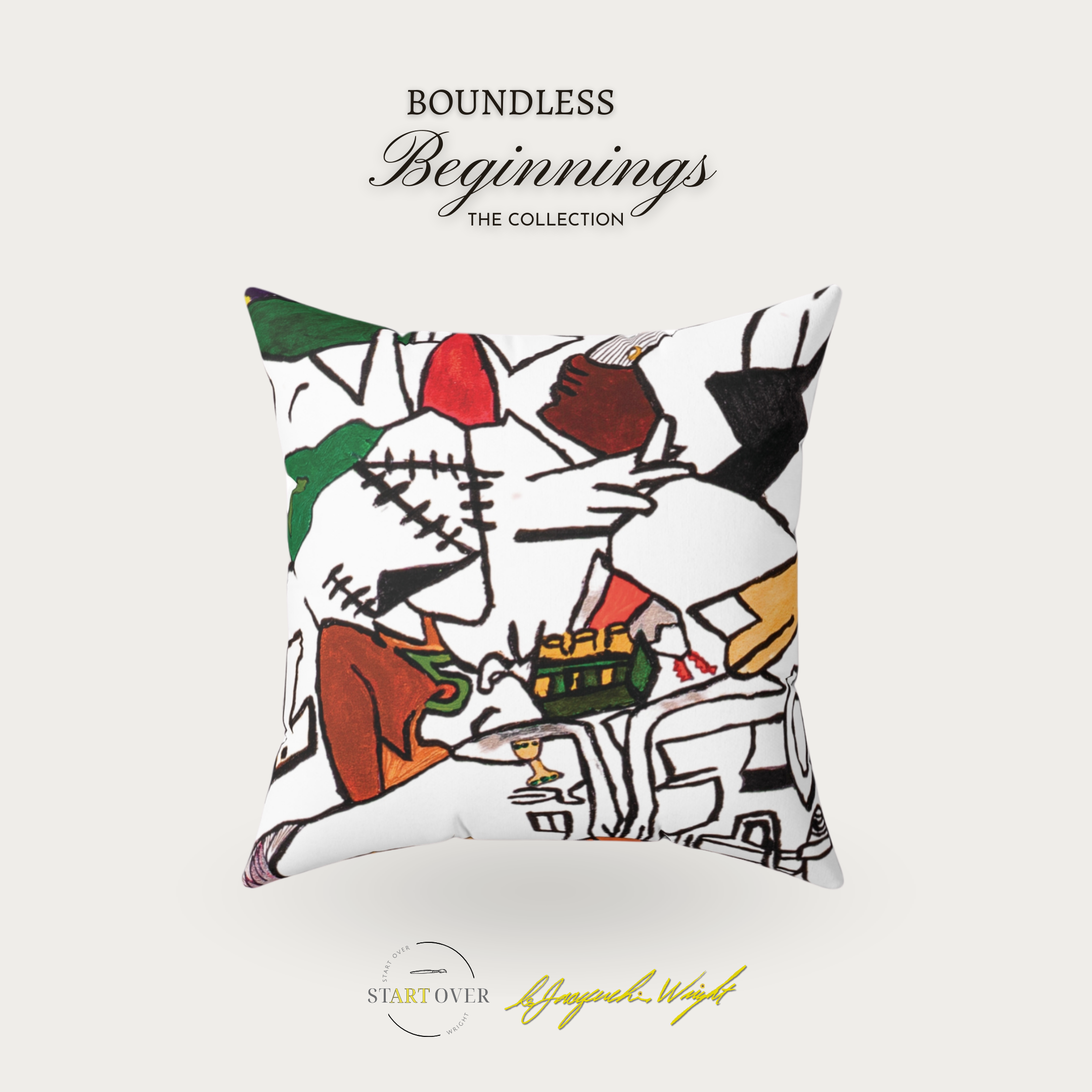 Abstract Harmony All-Over Print Throw Pillow | Ms. JDW Original Artwork | Decorative Art Pillow | Home Decor | Proceeds Support Social Impact Abstract Harmony All-Over Print Throw Pillow | Ms. JDW Original Artwork | Decorative Art Pillow | Home Decor | Proceeds Support Social Impact