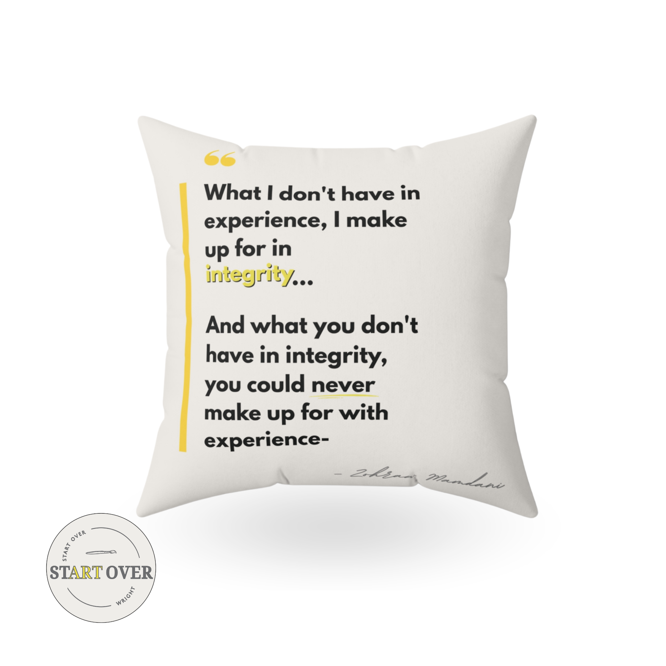Integrity Throw Pillow | Core Values Series | Double-Sided Decorative Pillow | Proceeds Support Social Impact product thumbnail image Integrity Throw Pillow | Core Values Series | Double-Sided Decorative Pillow | Proceeds Support Social Impact product thumbnail image