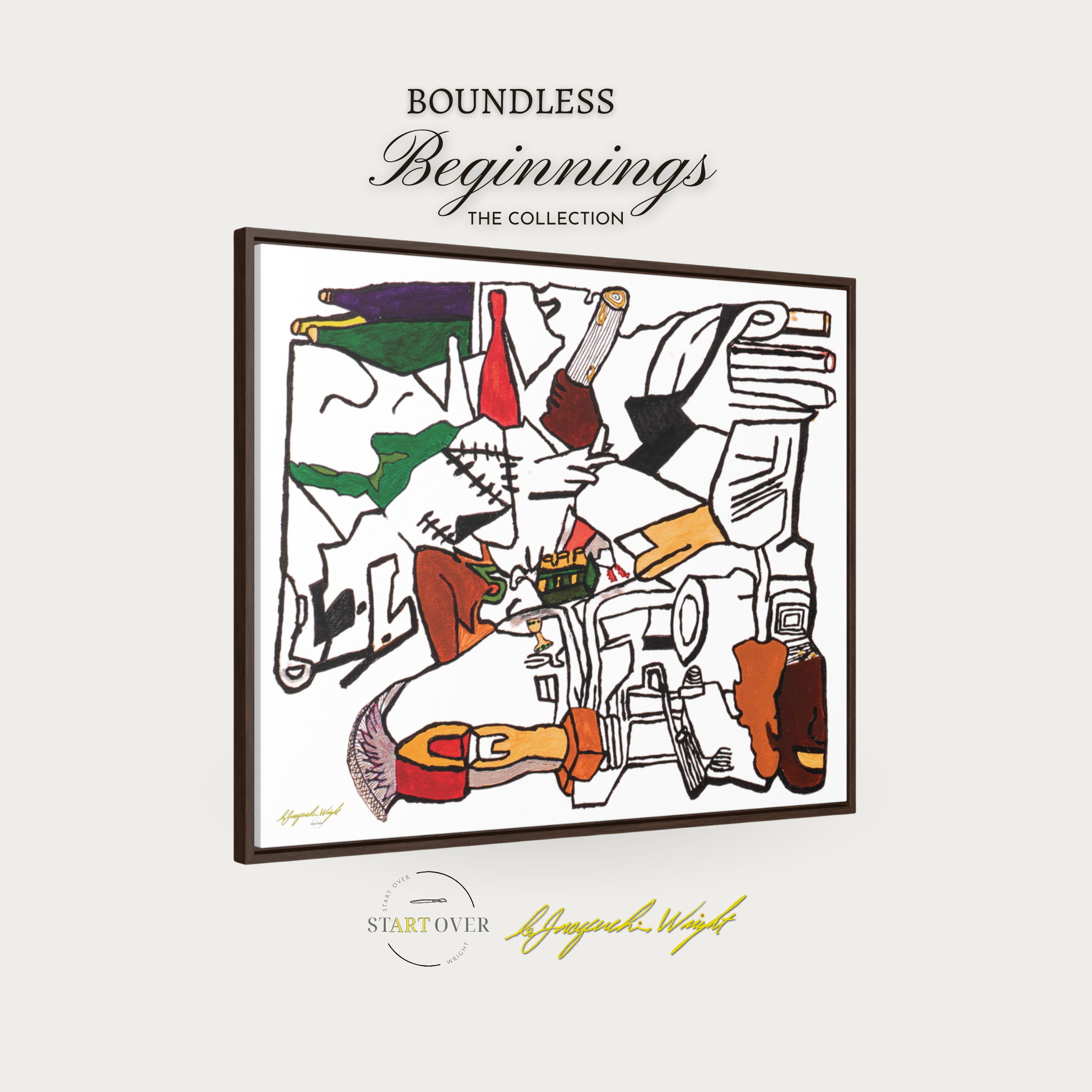 "Abstract Harmony" Framed Gallery Canvas Wrap Art Print | Finding Balance in Transformation | Boundless Beginnings Collection | Limited Edition | Two Sizes | 40 x 30 | 30 x 24 product thumbnail image "Abstract Harmony" Framed Gallery Canvas Wrap Art Print | Finding Balance in Transformation | Boundless Beginnings Collection | Limited Edition | Two Sizes | 40 x 30 | 30 x 24 product thumbnail image