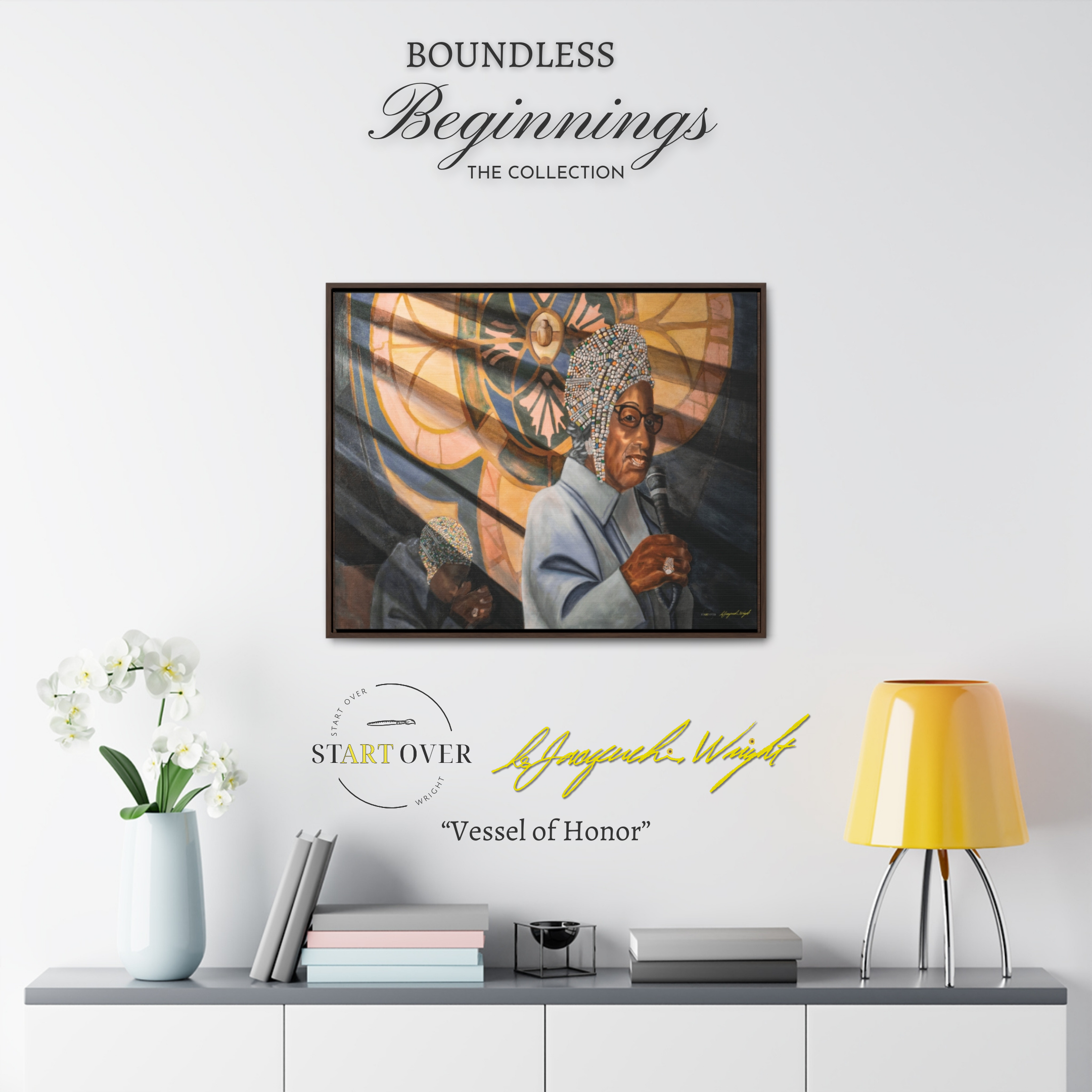 "Vessel of Honor" Framed Gallery Canvas Wrap Art Print | Celebrating the Backbone of Progress | Boundless Beginnings Collection | Limited Edition | Two Sizes | 40 x 30 | 32 x 24 product thumbnail image