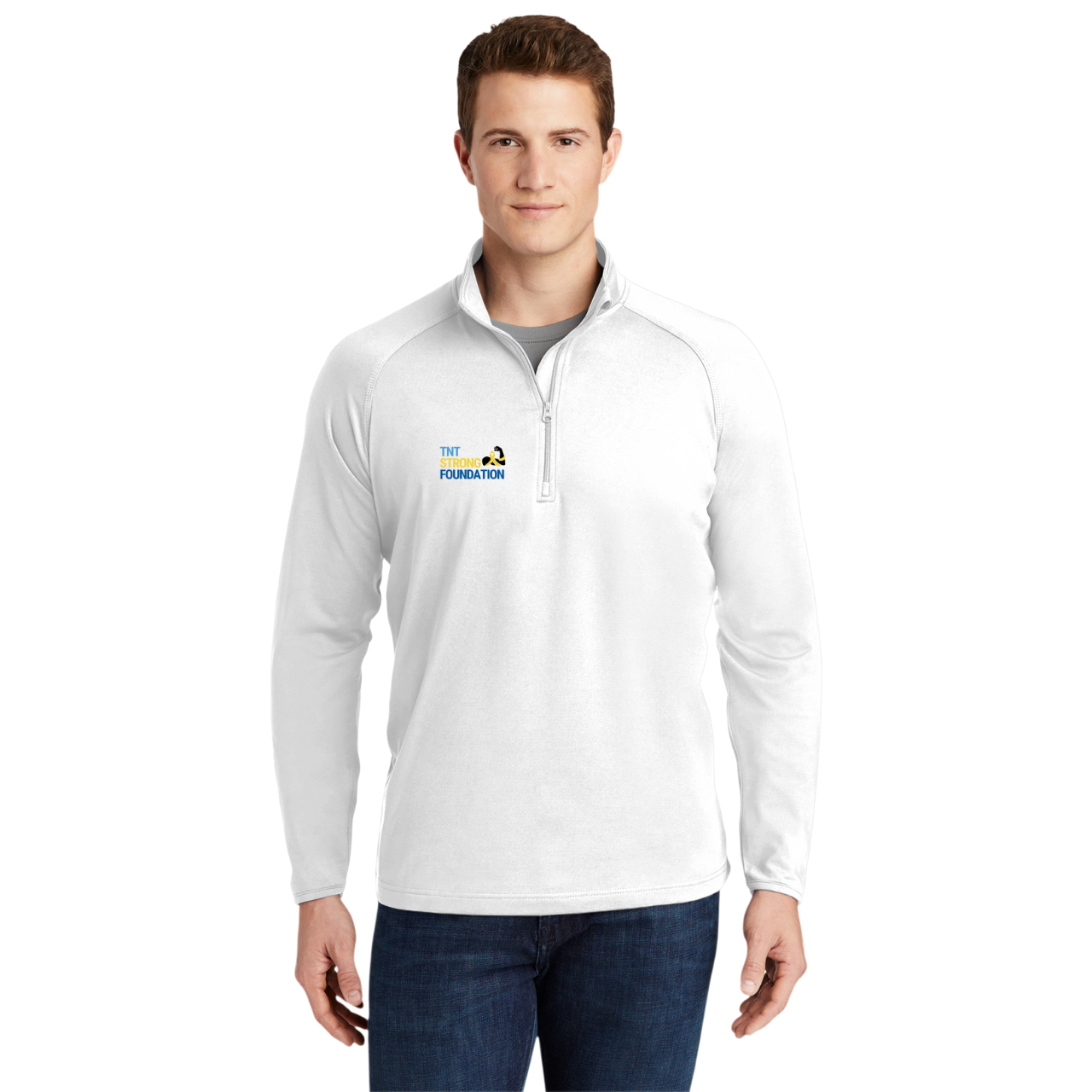 Men's Sport-Wick Quarter-Zip Pullover - Embroidered Activewear for Sports &amp; Casual Wear, Workout, Gym, Outdoor Activities, Gift for Him