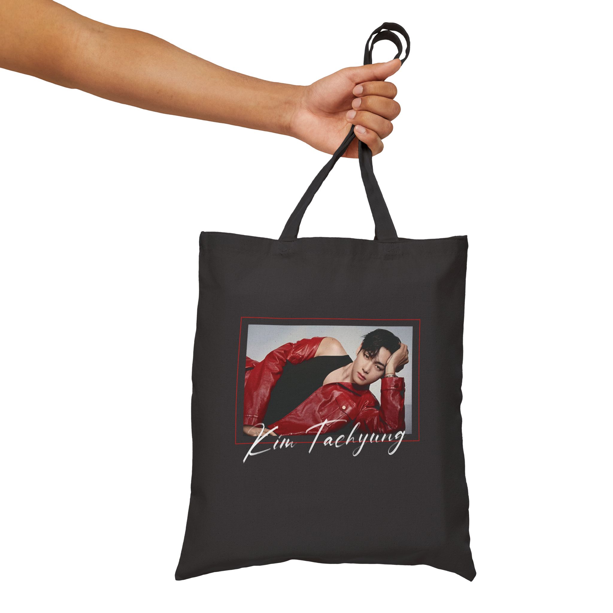 Tae Cotton Canvas Tote Bag, Printed on FRONT product thumbnail image Tae Cotton Canvas Tote Bag, Printed on FRONT product thumbnail image