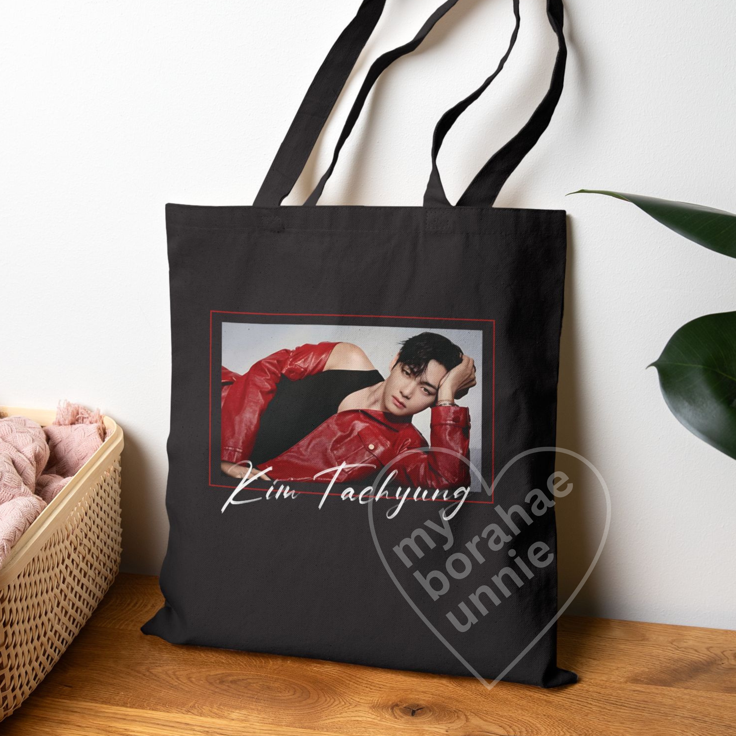 Tae Cotton Canvas Tote Bag, Printed on FRONT product thumbnail image Tae Cotton Canvas Tote Bag, Printed on FRONT product thumbnail image