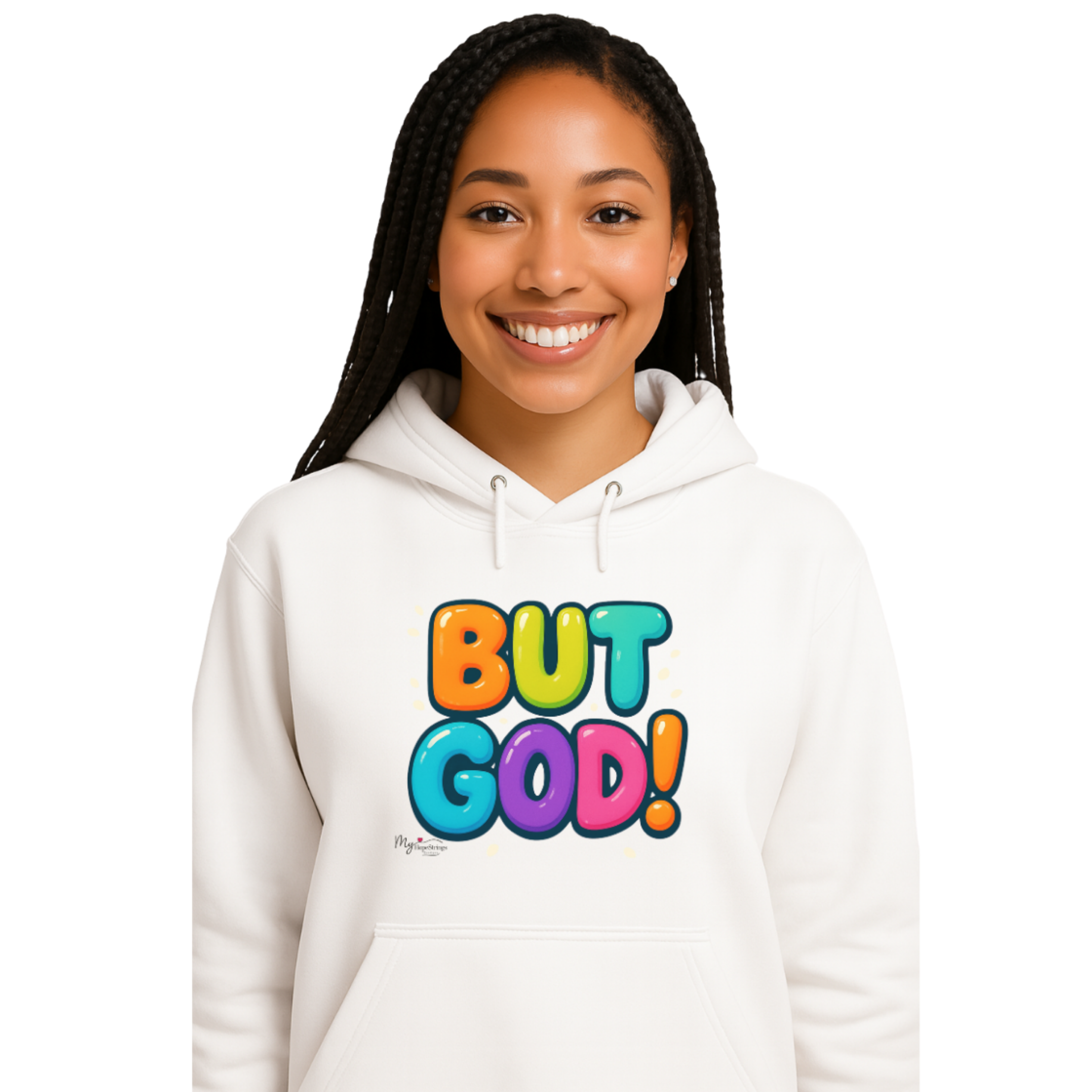 "But God" Hoodie — Inspirational Bright-Color Fleece Hoodie (Several Colors) "But God" Hoodie — Inspirational Bright-Color Fleece Hoodie (Several Colors)
