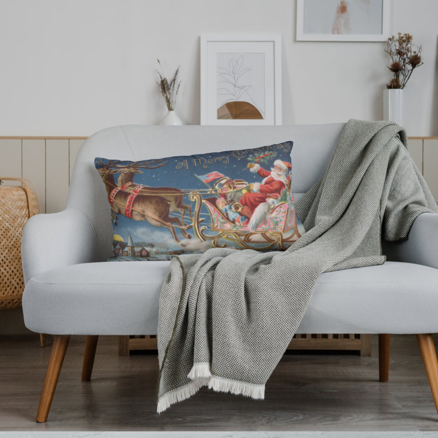 Festive Double Sided Microfiber Pillowcase - Cozy Night Before Christmas and Winter Wonderland, Holiday Bedding, Winter Home Accent product thumbnail image Festive Double Sided Microfiber Pillowcase - Cozy Night Before Christmas and Winter Wonderland, Holiday Bedding, Winter Home Accent product thumbnail image