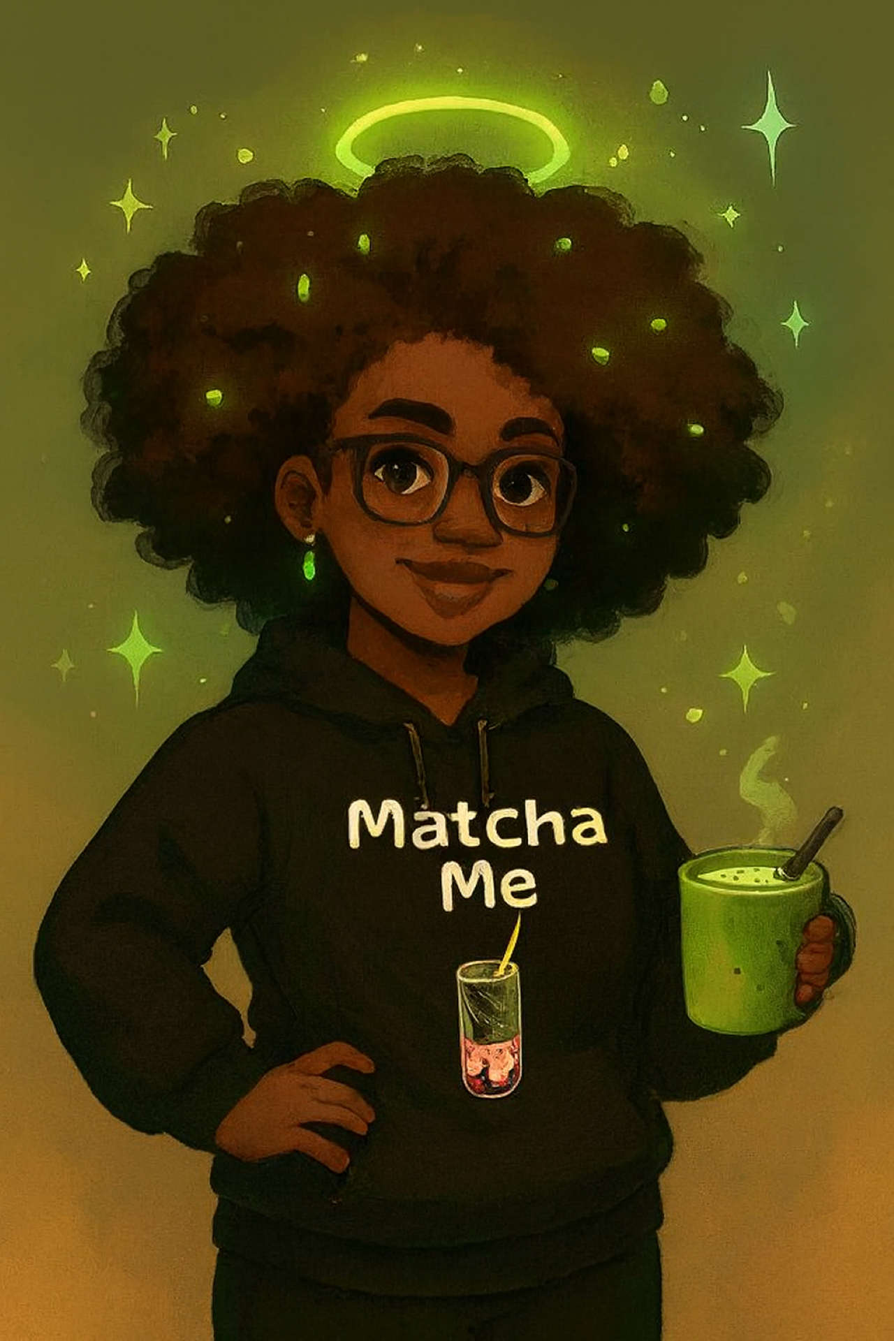 Matcha Me Long Sleeve Hoodie product thumbnail image