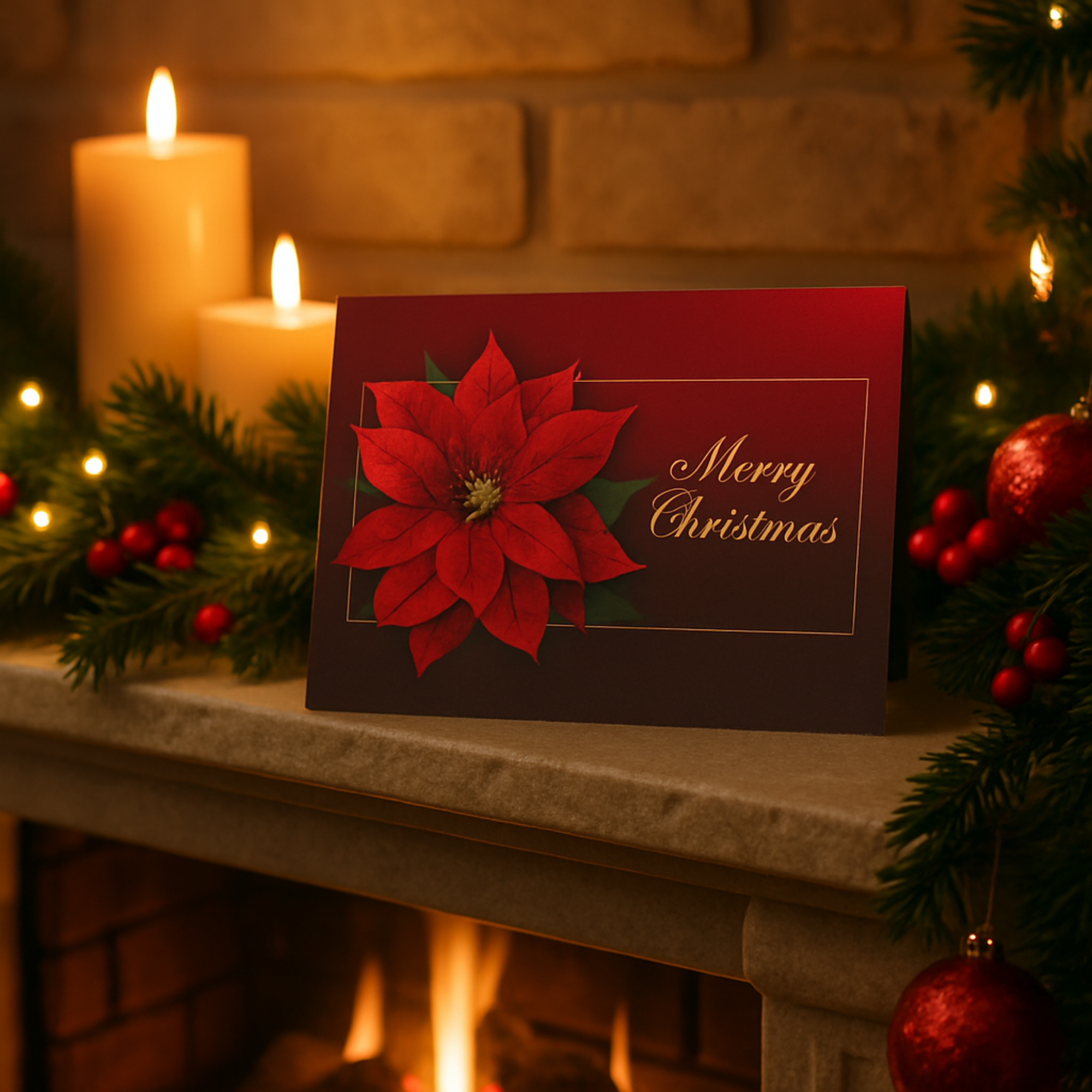 Elegant Poinsettia Christmas Card Set • Merry Christmas Floral Holiday Greeting • Red And Gold Winter Cards • Festive Stationery Gift Elegant Poinsettia Christmas Card Set • Merry Christmas Floral Holiday Greeting • Red And Gold Winter Cards • Festive Stationery Gift