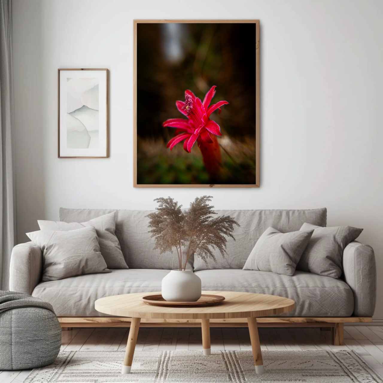 Red Tropical Flower Fine Art Print with Passepartout Frame product thumbnail image Red Tropical Flower Fine Art Print with Passepartout Frame product thumbnail image