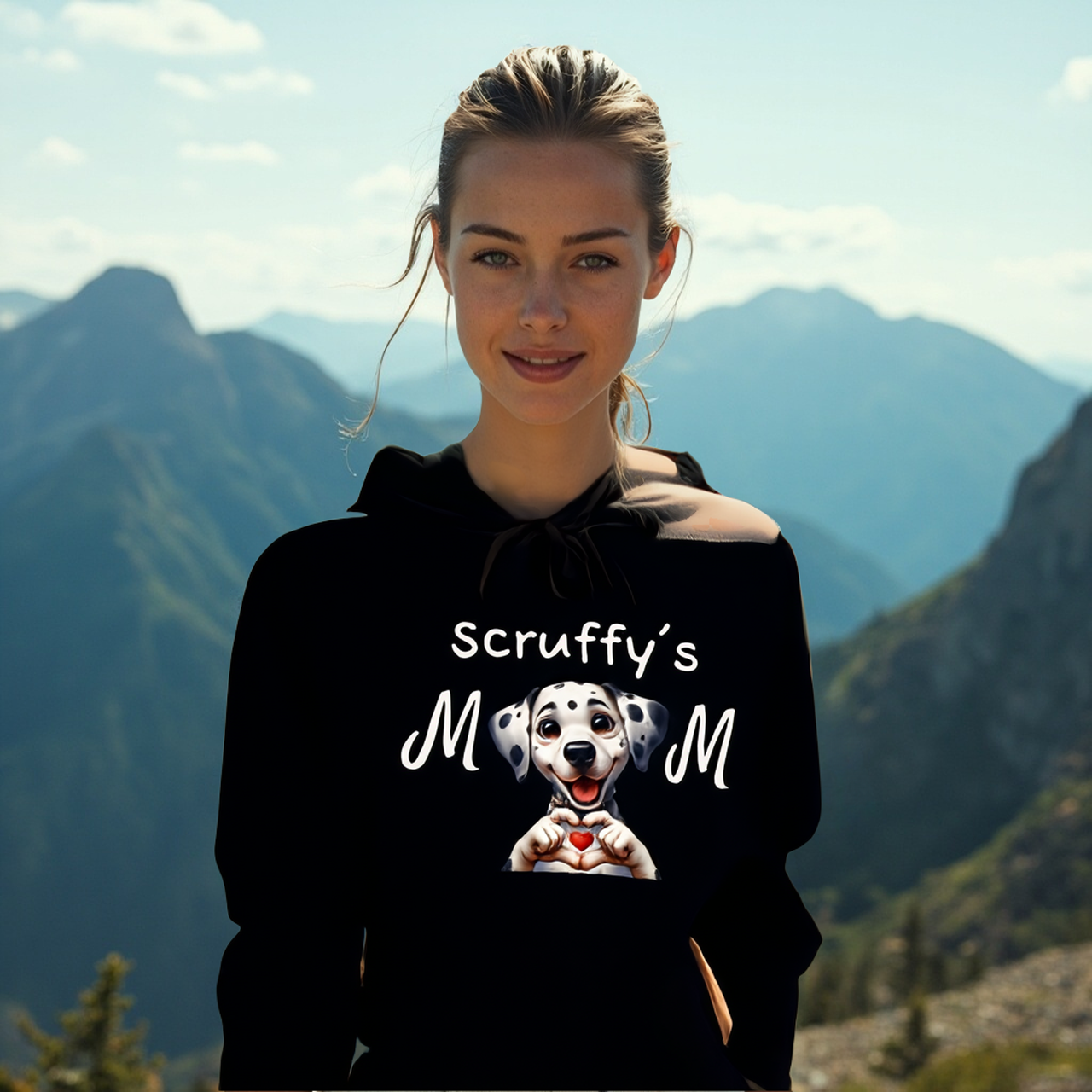 Personalized "Pet Mom" Fleece Pullover Hoodie by Roger Sampson