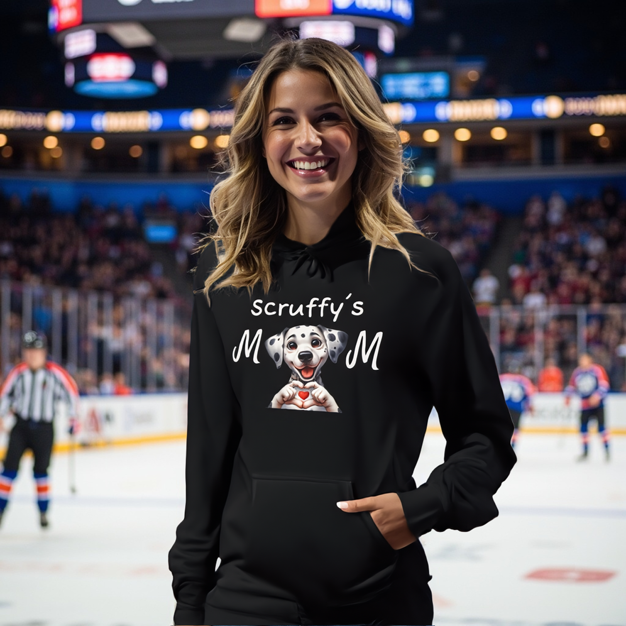 Personalized "Pet Mom" Fleece Pullover Hoodie by Roger Sampson product thumbnail image Personalized "Pet Mom" Fleece Pullover Hoodie by Roger Sampson product thumbnail image