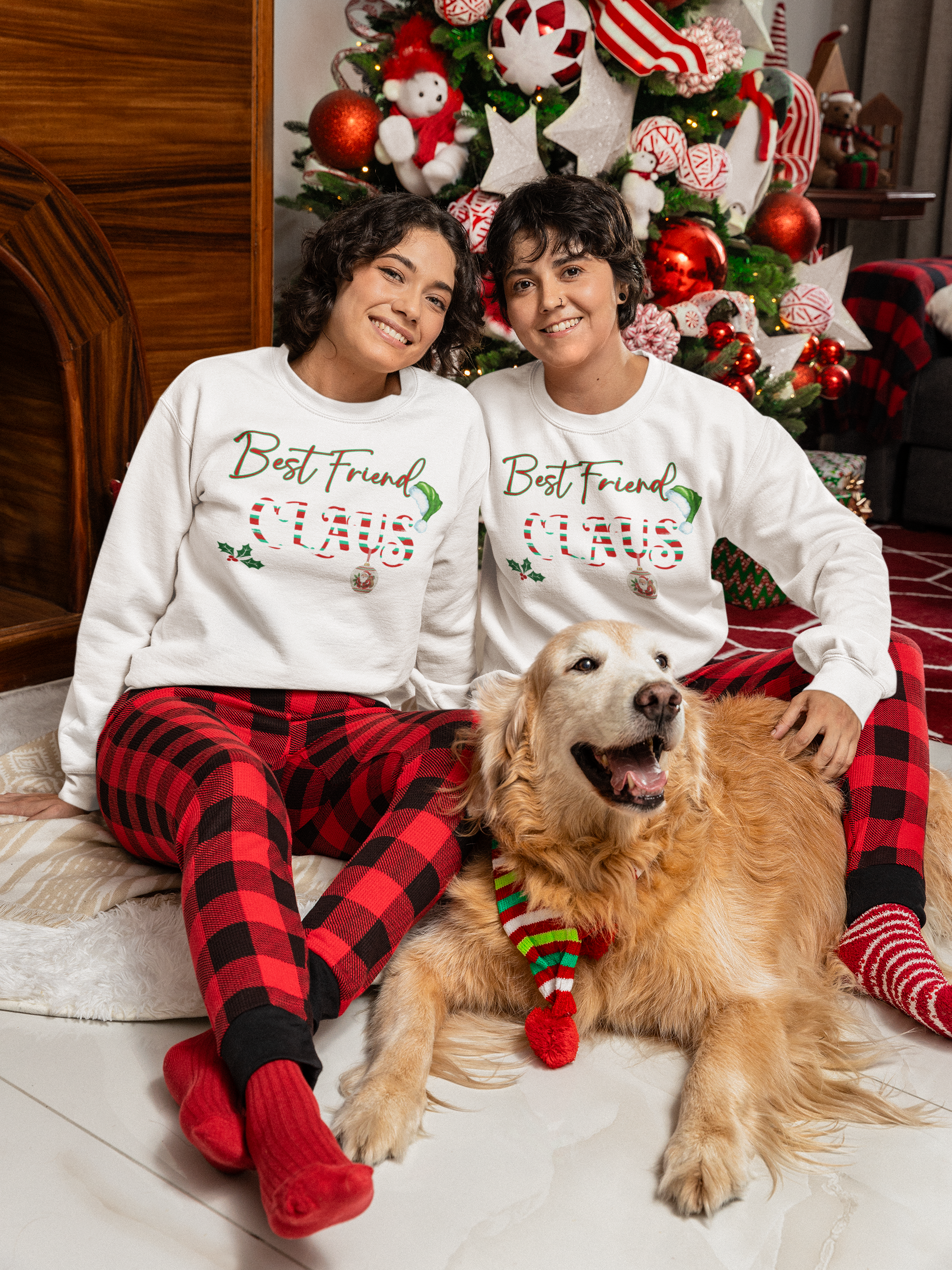 My "Best Friend Claus" sweatshirt