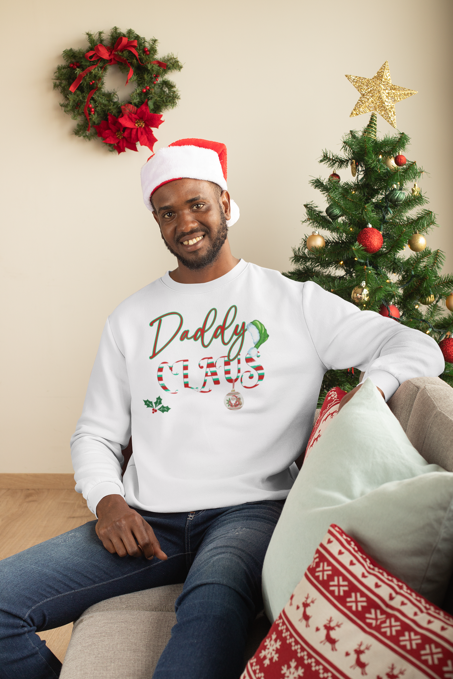 Daddy Claus: Spreading Joy, One Stylish Gesture at a Time sweatshirt product thumbnail image Daddy Claus: Spreading Joy, One Stylish Gesture at a Time sweatshirt product thumbnail image