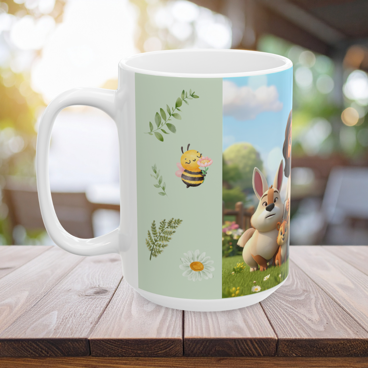 Kids Christian Mug, Jesus-Themed Mug with cute animals –  Religious Faith Gift for Children, Perfect for Celebrations  product thumbnail image