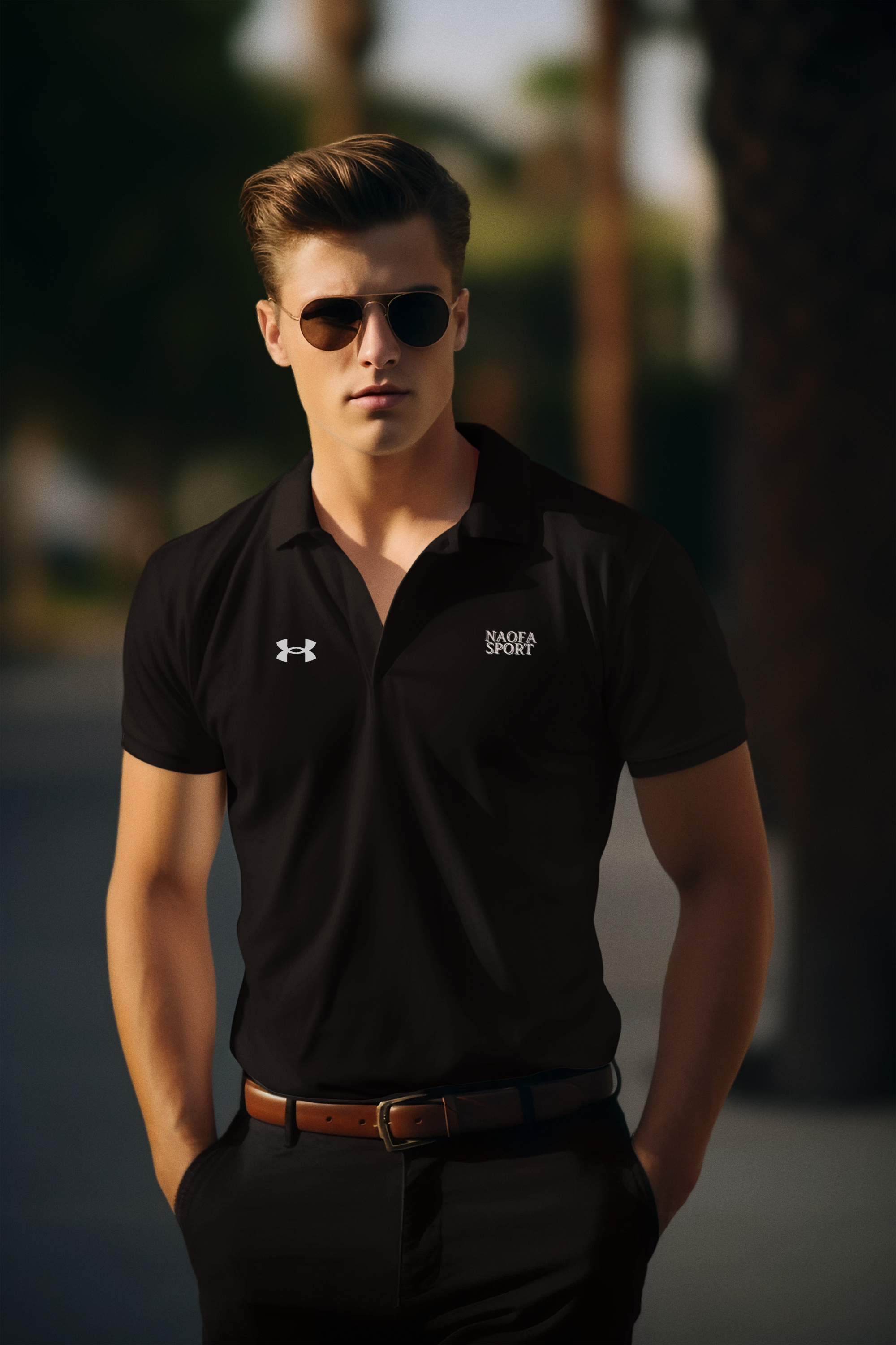 Naofa Stuff Customized Under Armour Men's Performance Polo Shirt Naofa Stuff Customized Under Armour Men's Performance Polo Shirt