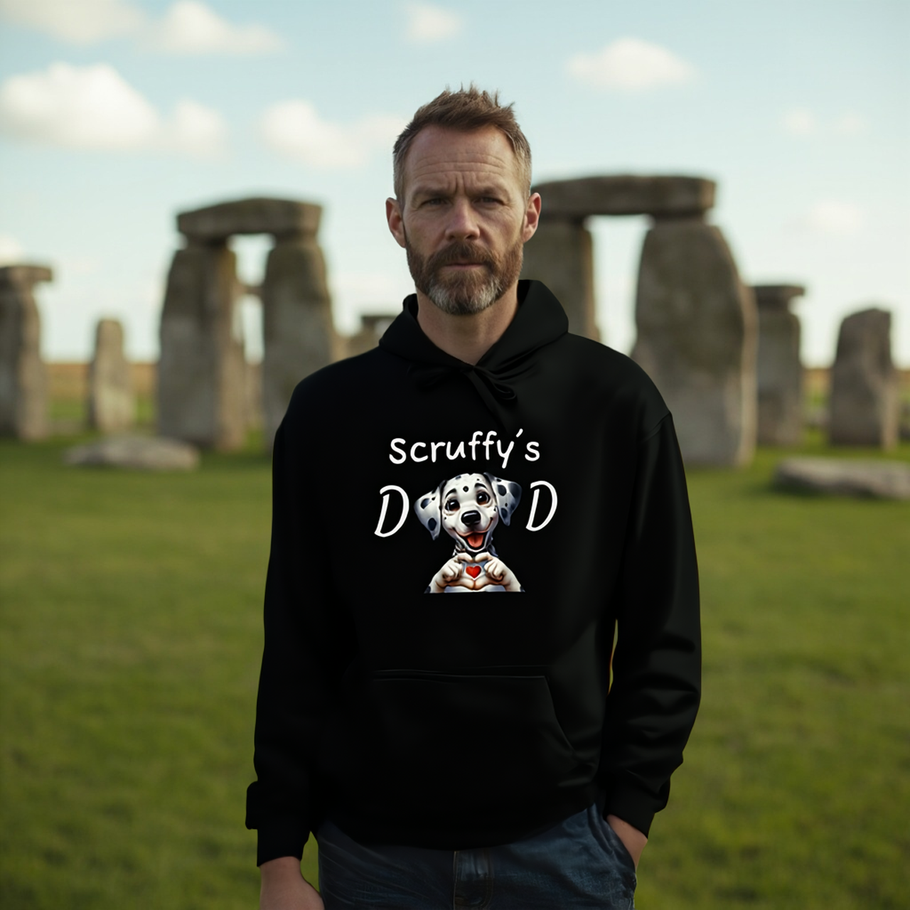 Personalized "Pet Dad" Fleece Pullover Hoodie by Roger Sampson product thumbnail image