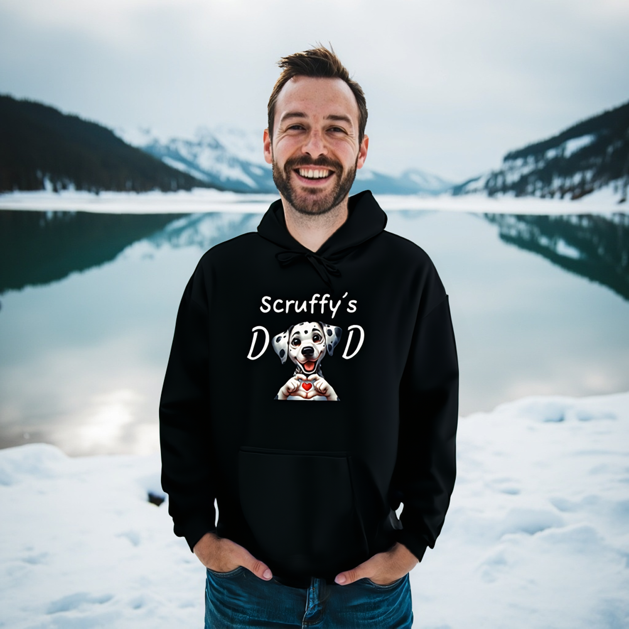 Personalized "Pet Dad" Fleece Pullover Hoodie by Roger Sampson product thumbnail image