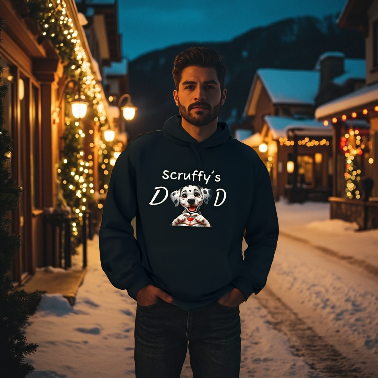 Personalized "Pet Dad" Fleece Pullover Hoodie by Roger Sampson product thumbnail image