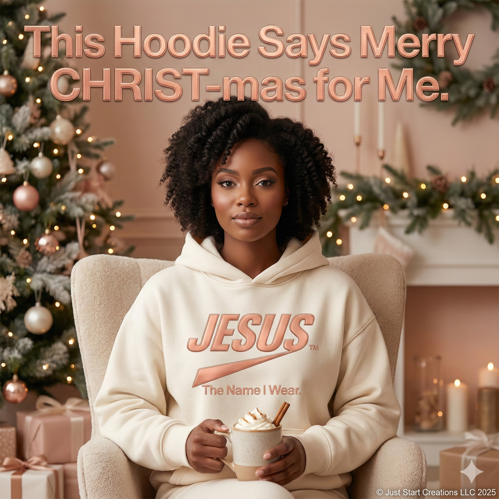 Limited Edition Jesus Hoodie – “The Name I Wear” Rose Gold Christian Hoodie, Holiday Faith Sweatshirt, Unisex Christmas Hoodie product thumbnail image Limited Edition Jesus Hoodie – “The Name I Wear” Rose Gold Christian Hoodie, Holiday Faith Sweatshirt, Unisex Christmas Hoodie product thumbnail image