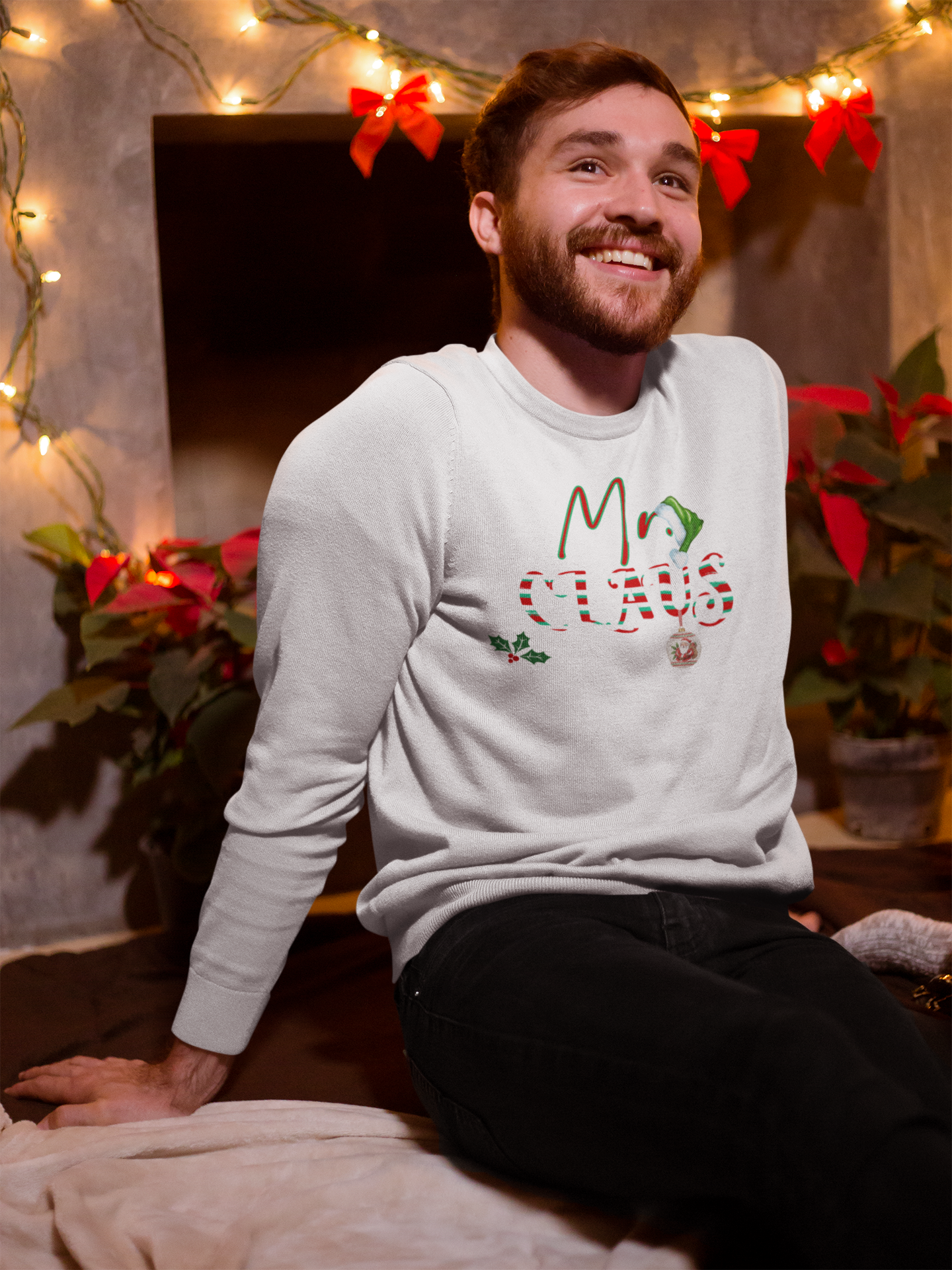 Mr. Claus: Spreading Joy, One Stylish Gesture at a Time sweatshirt product thumbnail image Mr. Claus: Spreading Joy, One Stylish Gesture at a Time sweatshirt product thumbnail image