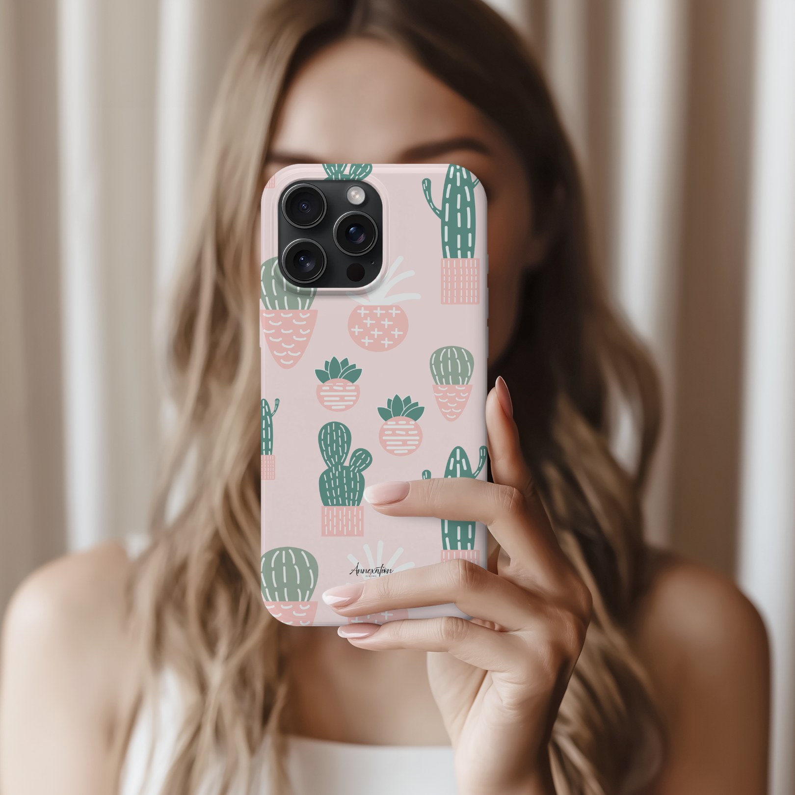 Pink Cactus Slim Phone Case product thumbnail image