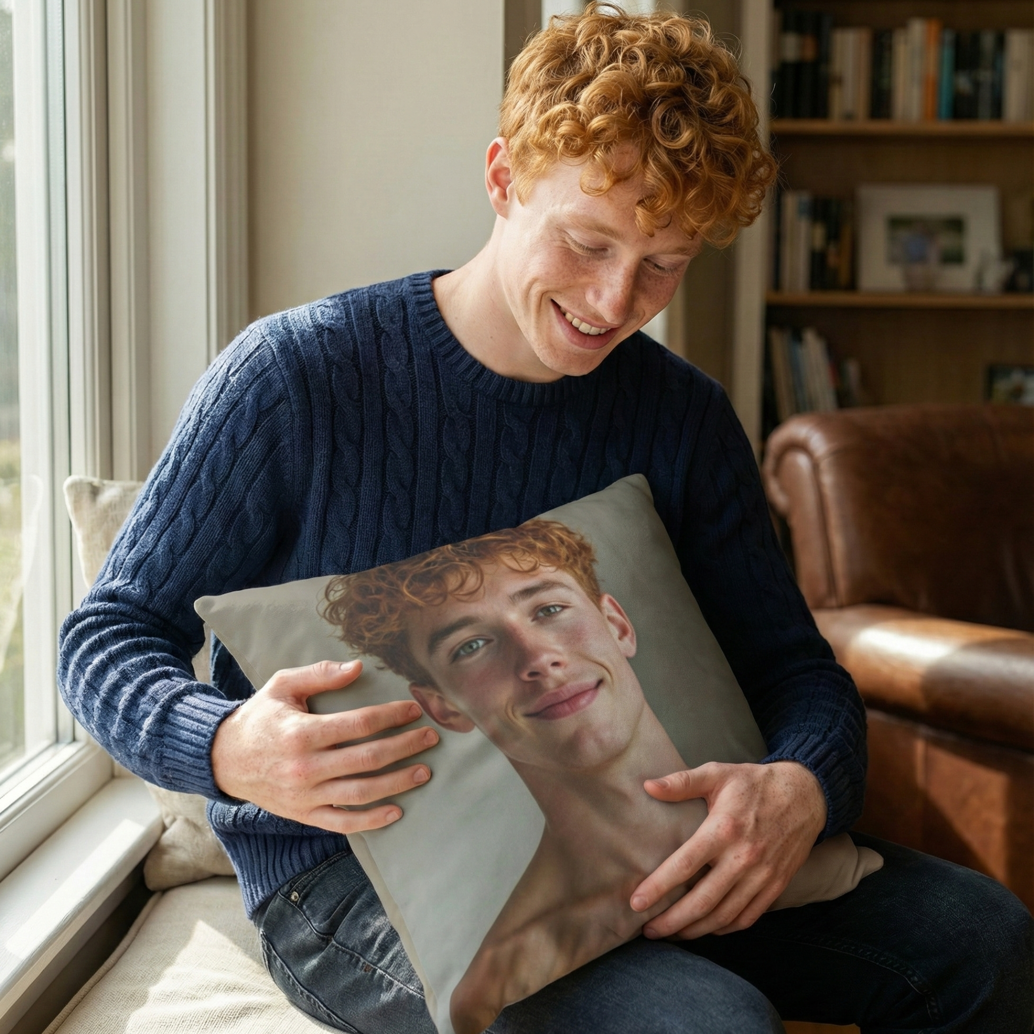 Inspirational Square Pillow - Be Your Best Self Everyday