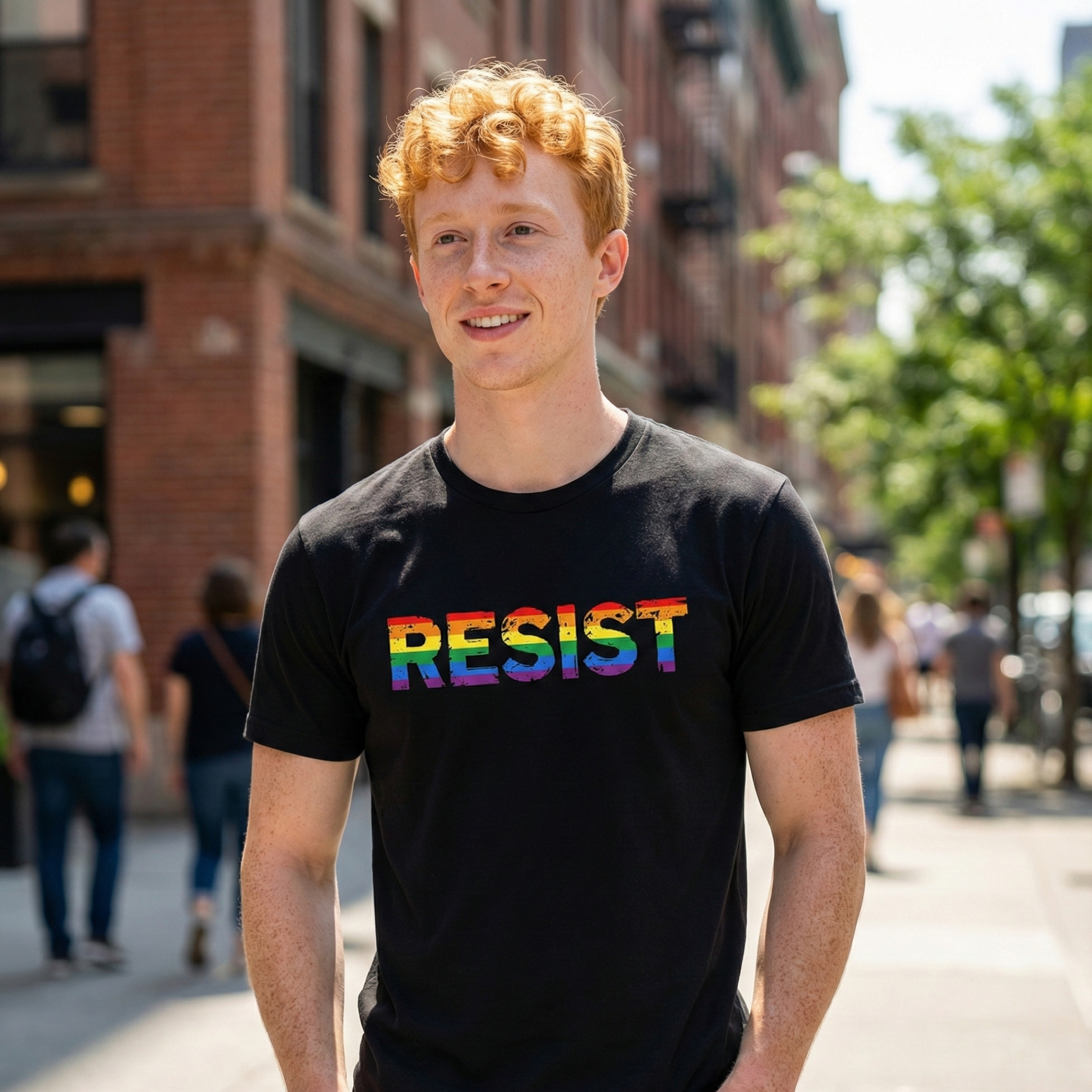 Pride Resist T-Shirt - Unisex Jersey Tee for Support and Activism product thumbnail image