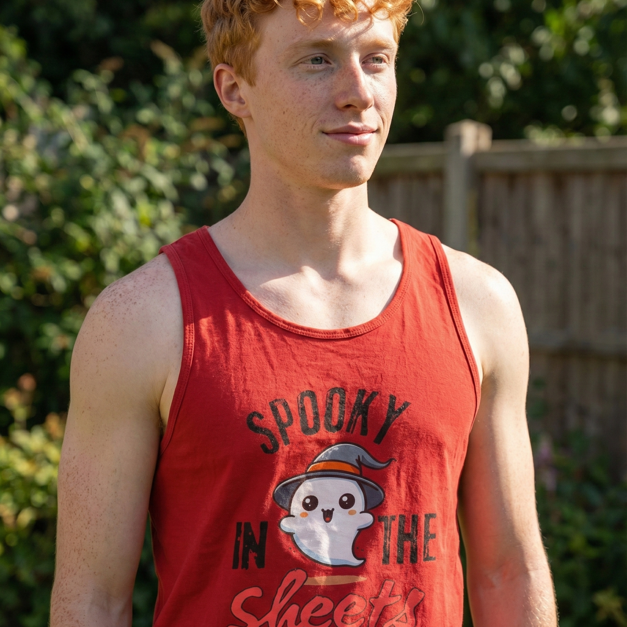 Spooky in the Sheets - Unisex Jersey Tank product thumbnail image