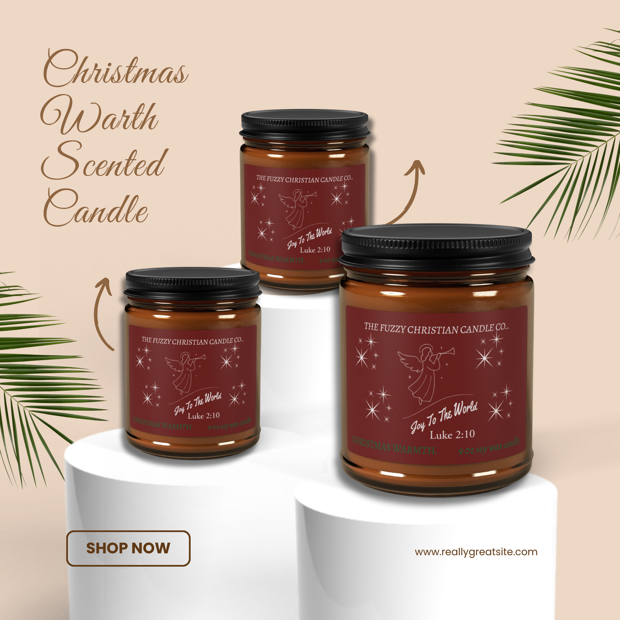 Joy to the World Christmas Warmth Scented Candle , Holiday Soy Cozy Winter Home Décor Gift Candle Joy to the World Christmas Warmth Scented Candle , Holiday Soy Cozy Winter Home Décor Gift Candle