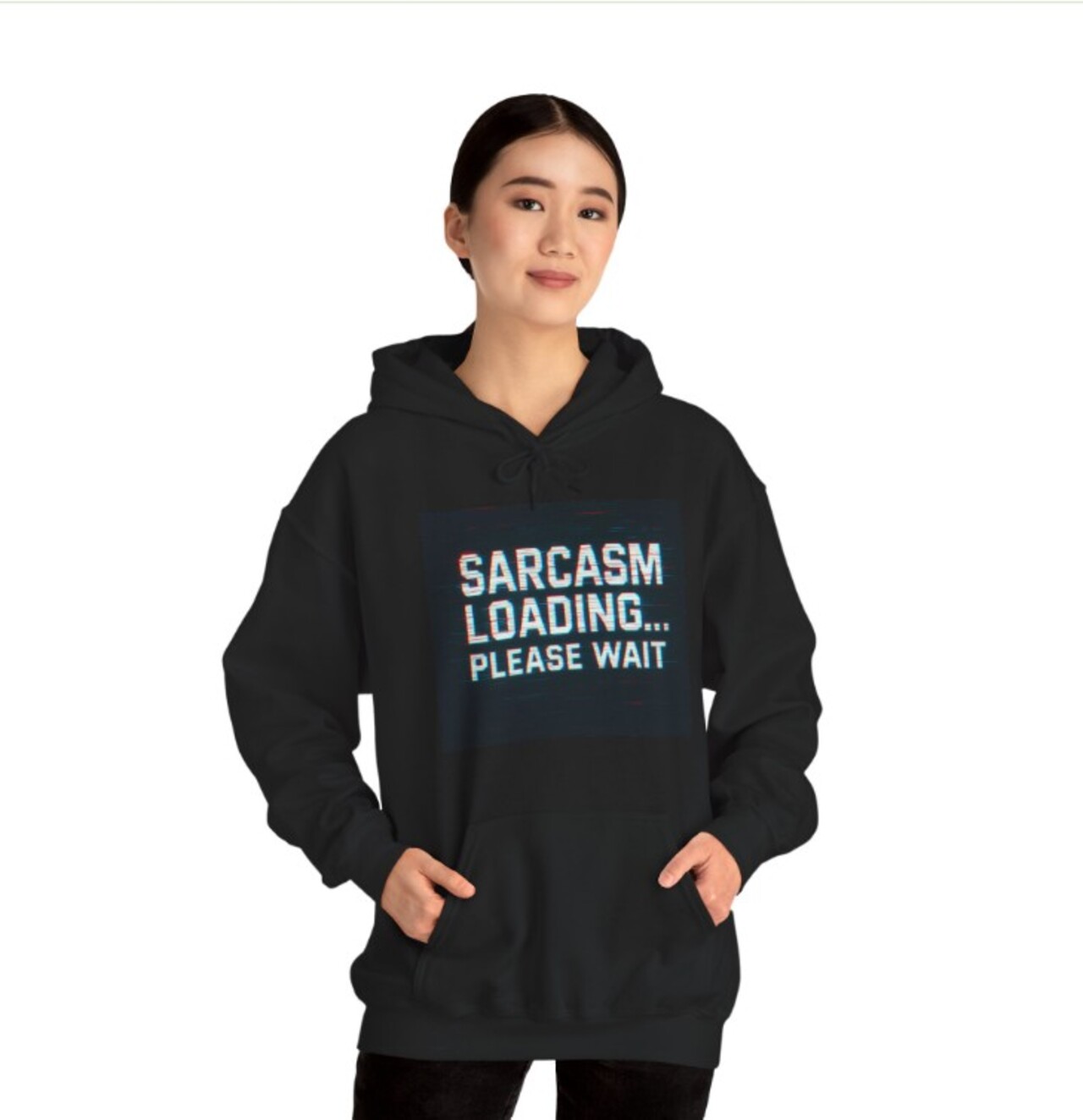 Sarcasm Loading Hoodie — Funny Tech Humor Pullover ("Sarcasm Loading... Please Wait") product thumbnail image Sarcasm Loading Hoodie — Funny Tech Humor Pullover ("Sarcasm Loading... Please Wait") product thumbnail image