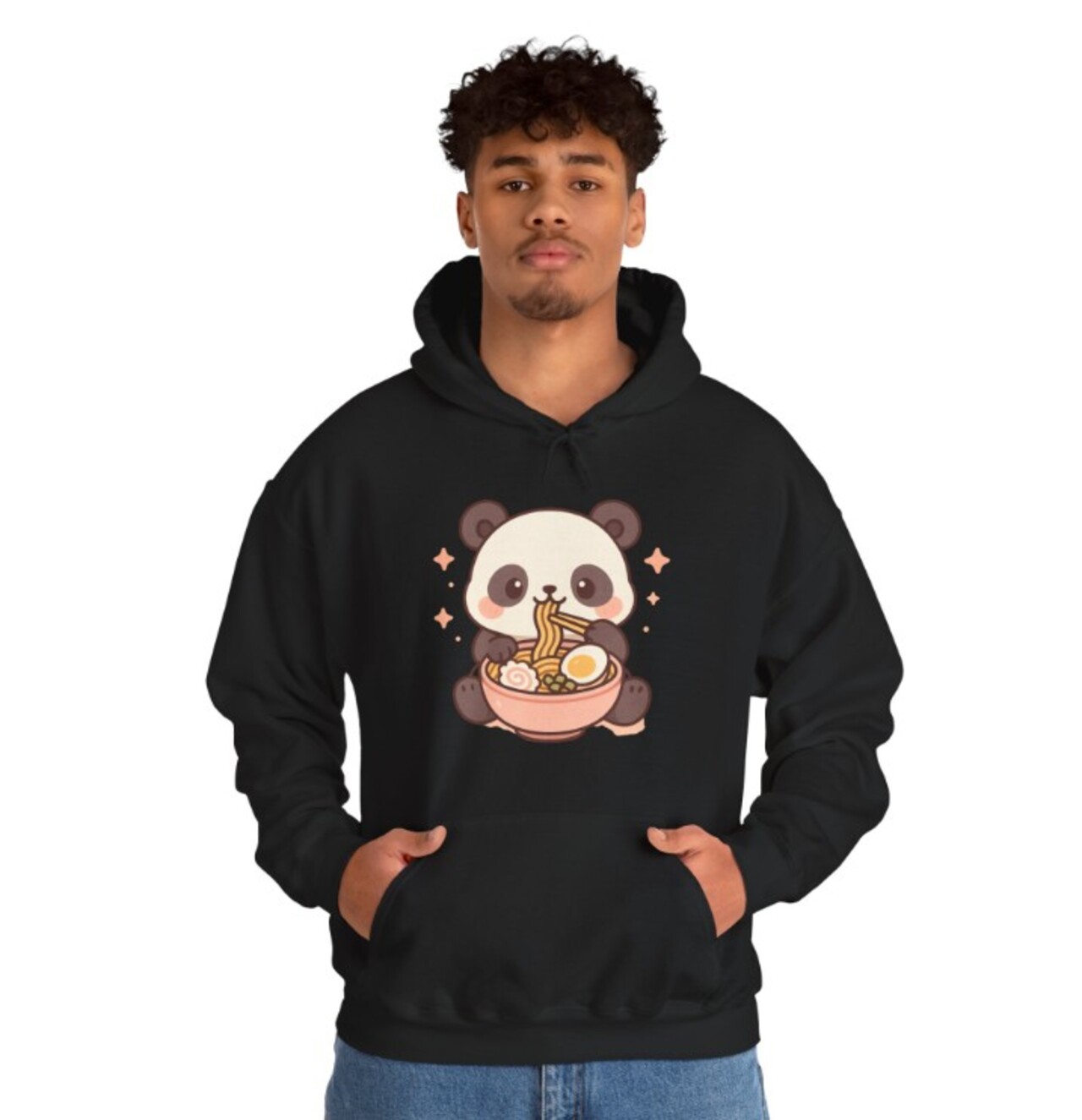 Cute Panda Ramen Hoodie – Kawaii Noodle Bowl Sweatshirt