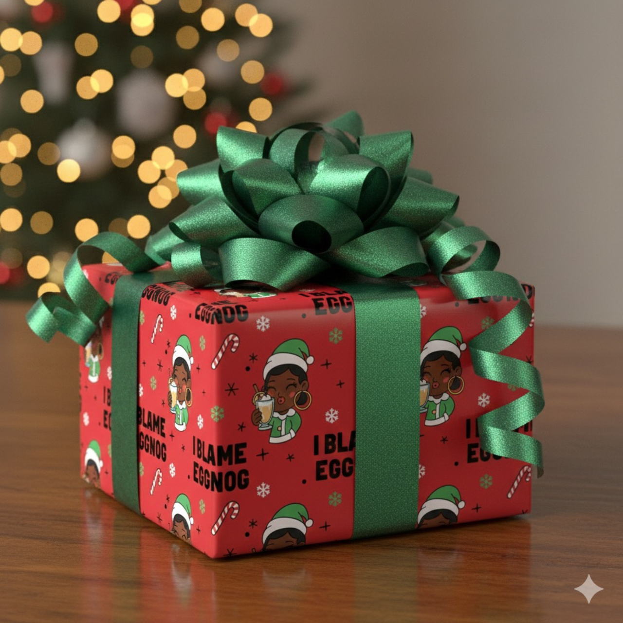 I Blame Eggnog, Funny Gift Wrap for Adults (Dirty Santa Edition) I Blame Eggnog, Funny Gift Wrap for Adults (Dirty Santa Edition)