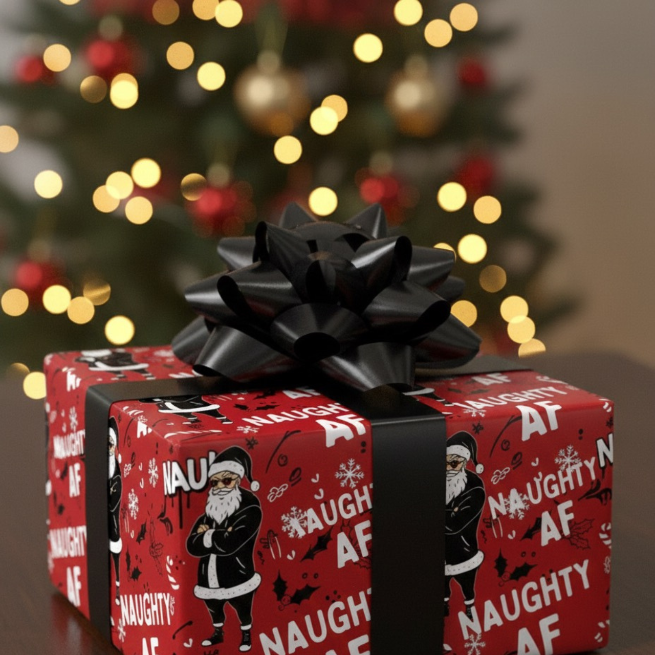 Naughty AF-Spicy Dirty Santa Gift Wrap for Adults