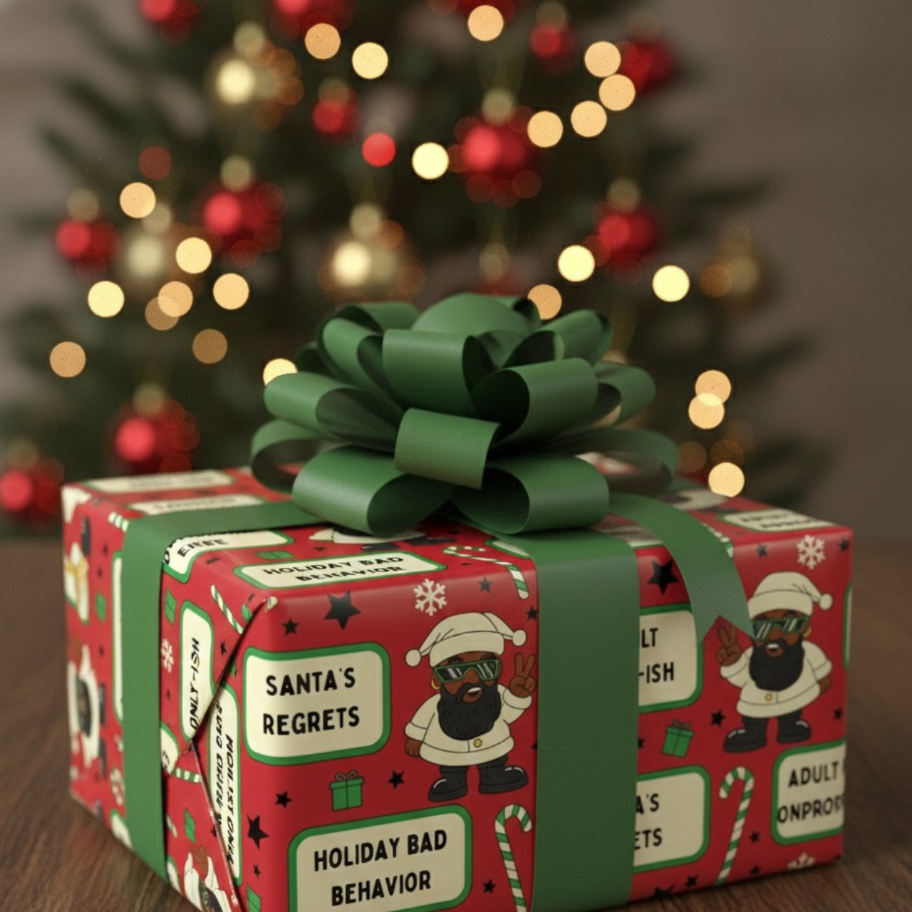  Adult Humor -Dirty Santa Gift Wrap (Multi Phrase Edition) product thumbnail image