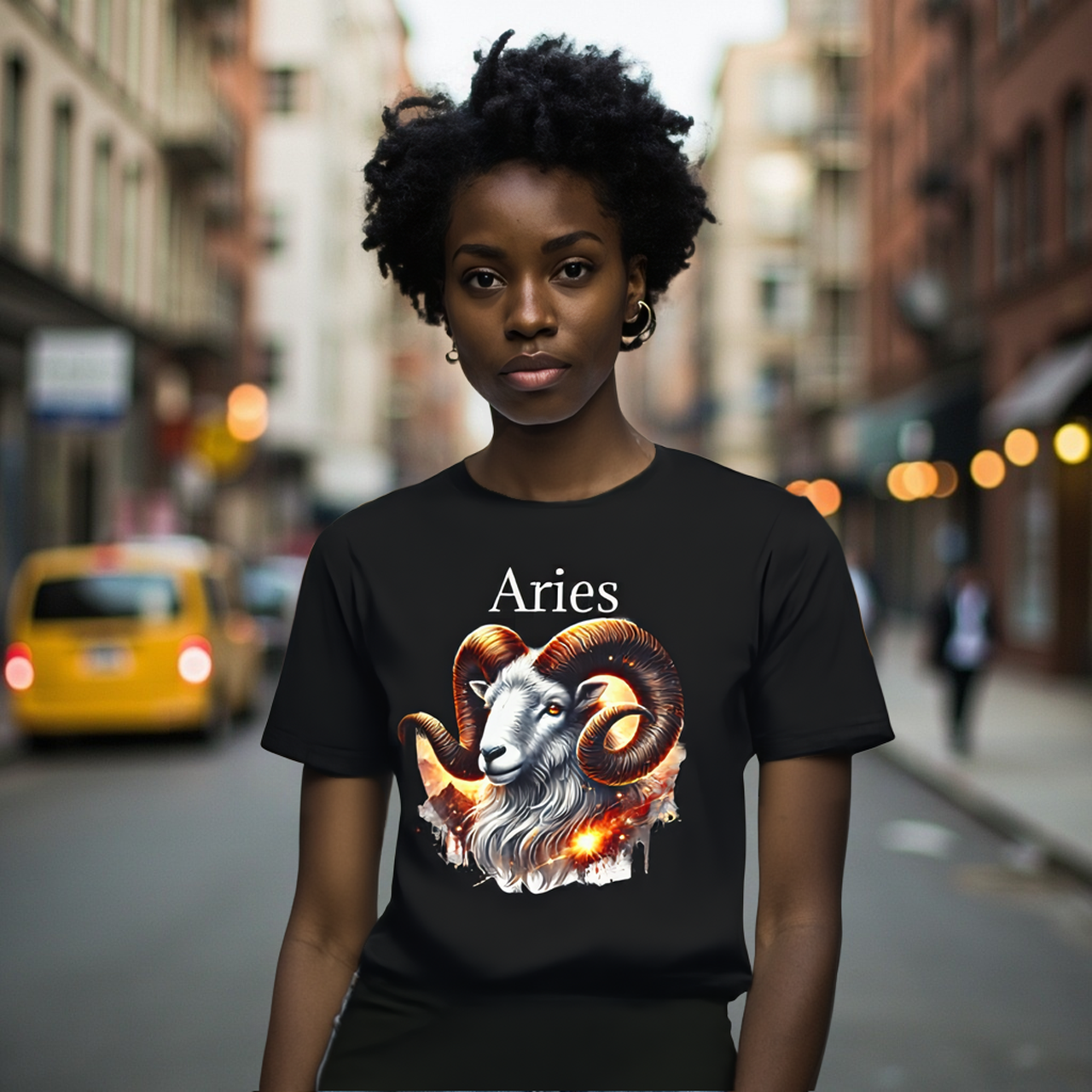 Aries Zodiac Tee — Astrology T-shirt by Roger Sampson product thumbnail image Aries Zodiac Tee — Astrology T-shirt by Roger Sampson product thumbnail image