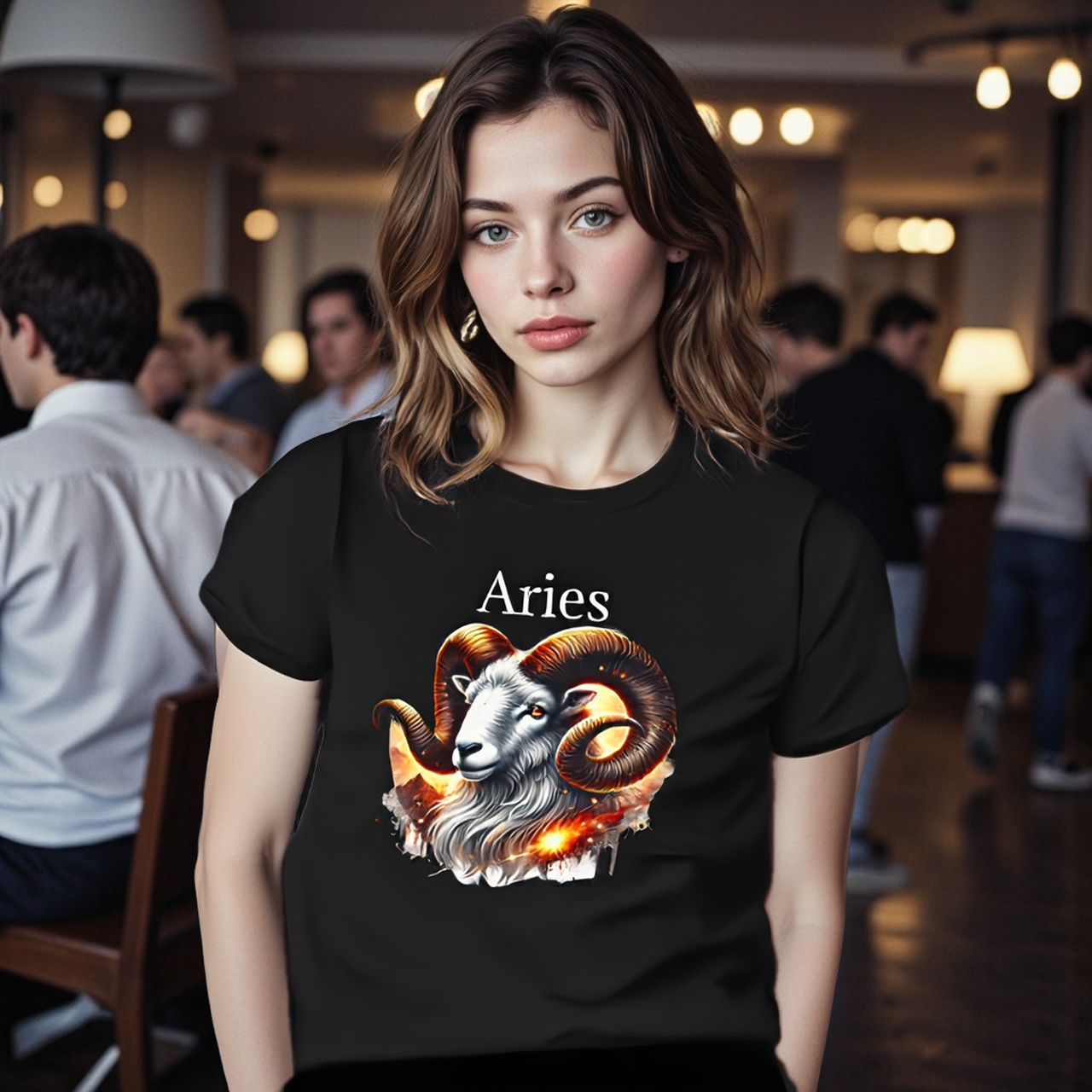Aries Zodiac Tee — Astrology T-shirt by Roger Sampson product thumbnail image