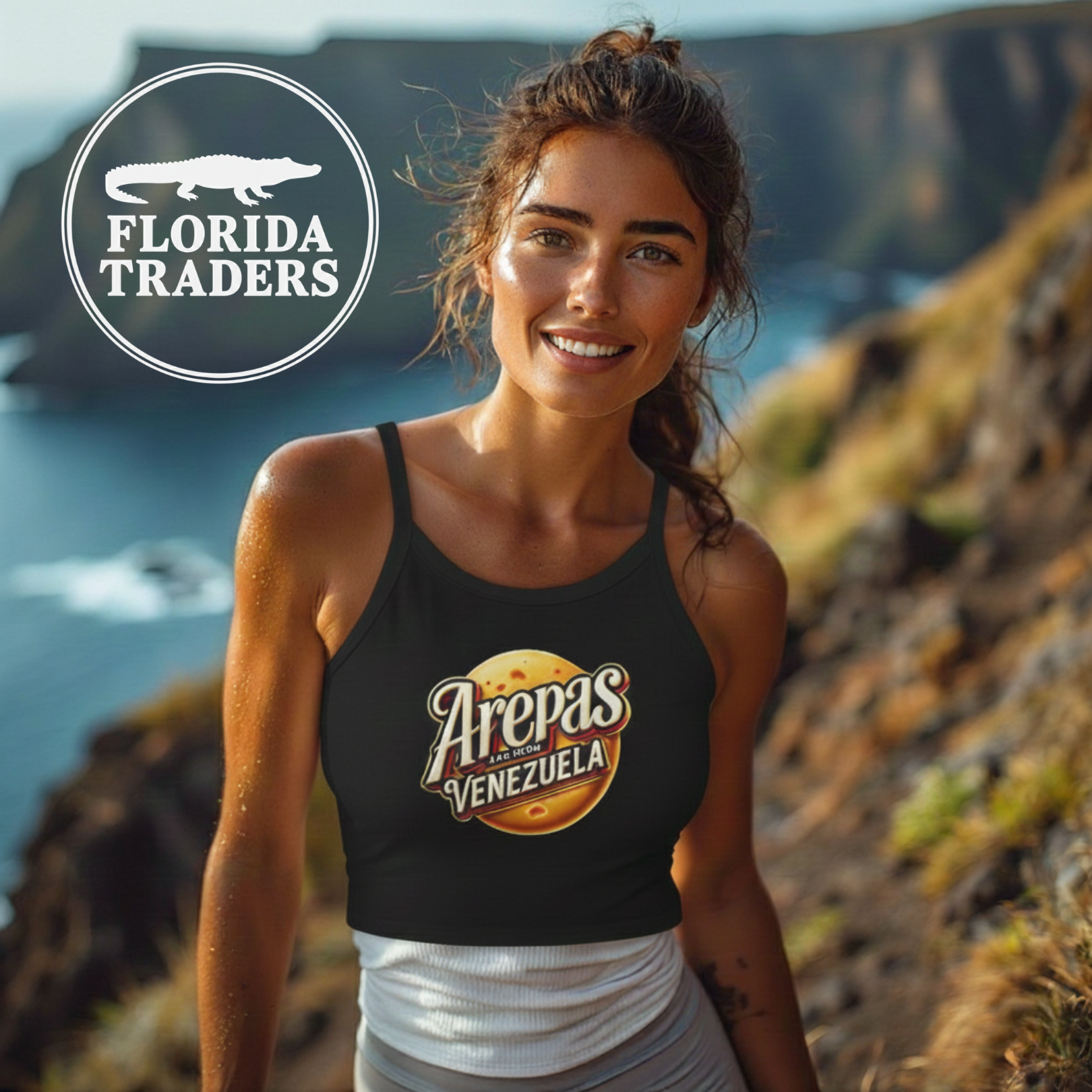 Arepas Are From Venezuela Spaghetti Strap Tank Top product thumbnail image Arepas Are From Venezuela Spaghetti Strap Tank Top product thumbnail image