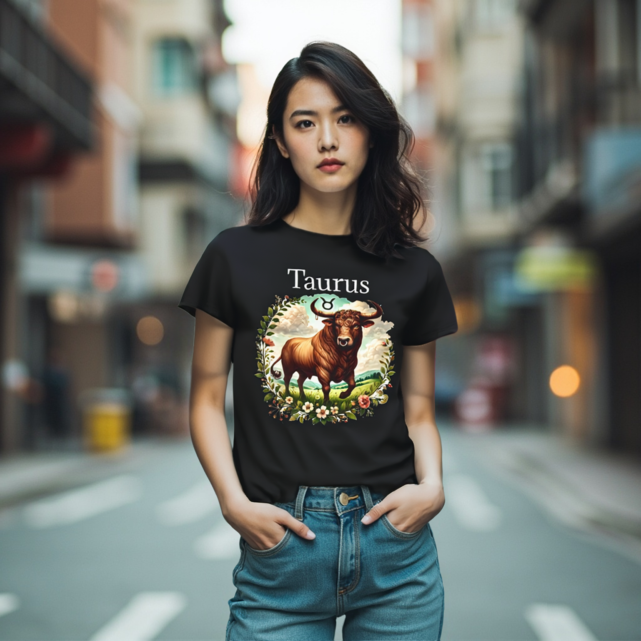 Taurus Zodiac Tee — Astrology T-Shirt by Roger Sampson product thumbnail image