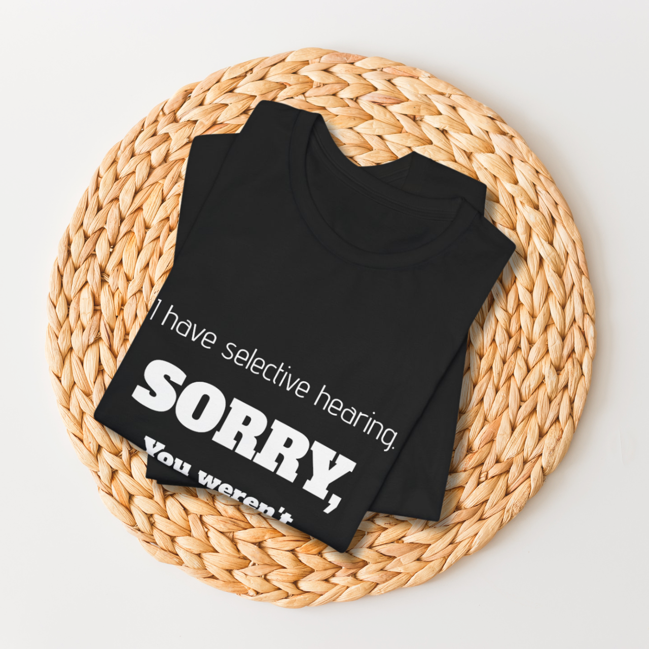 Selective Hearing funny T-shirt product thumbnail image Selective Hearing funny T-shirt product thumbnail image