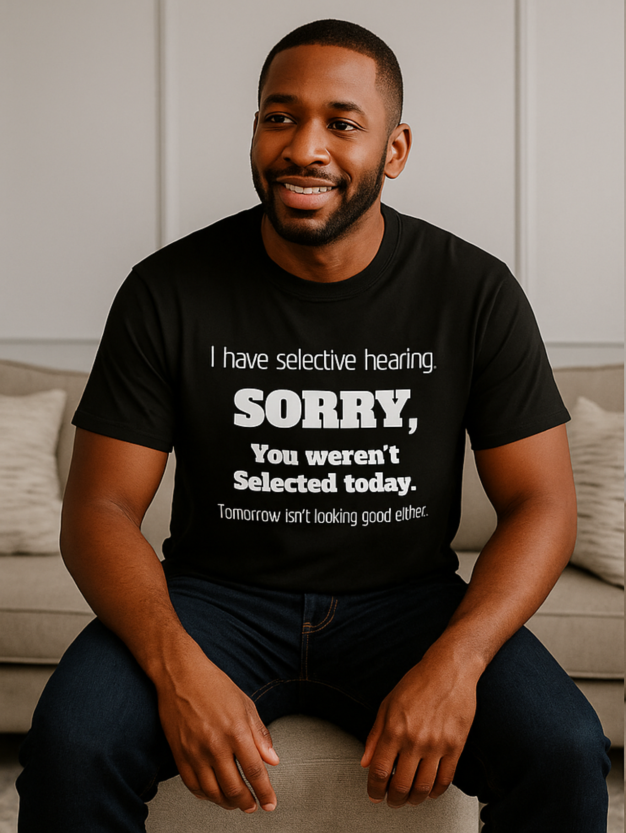 Selective Hearing funny T-shirt