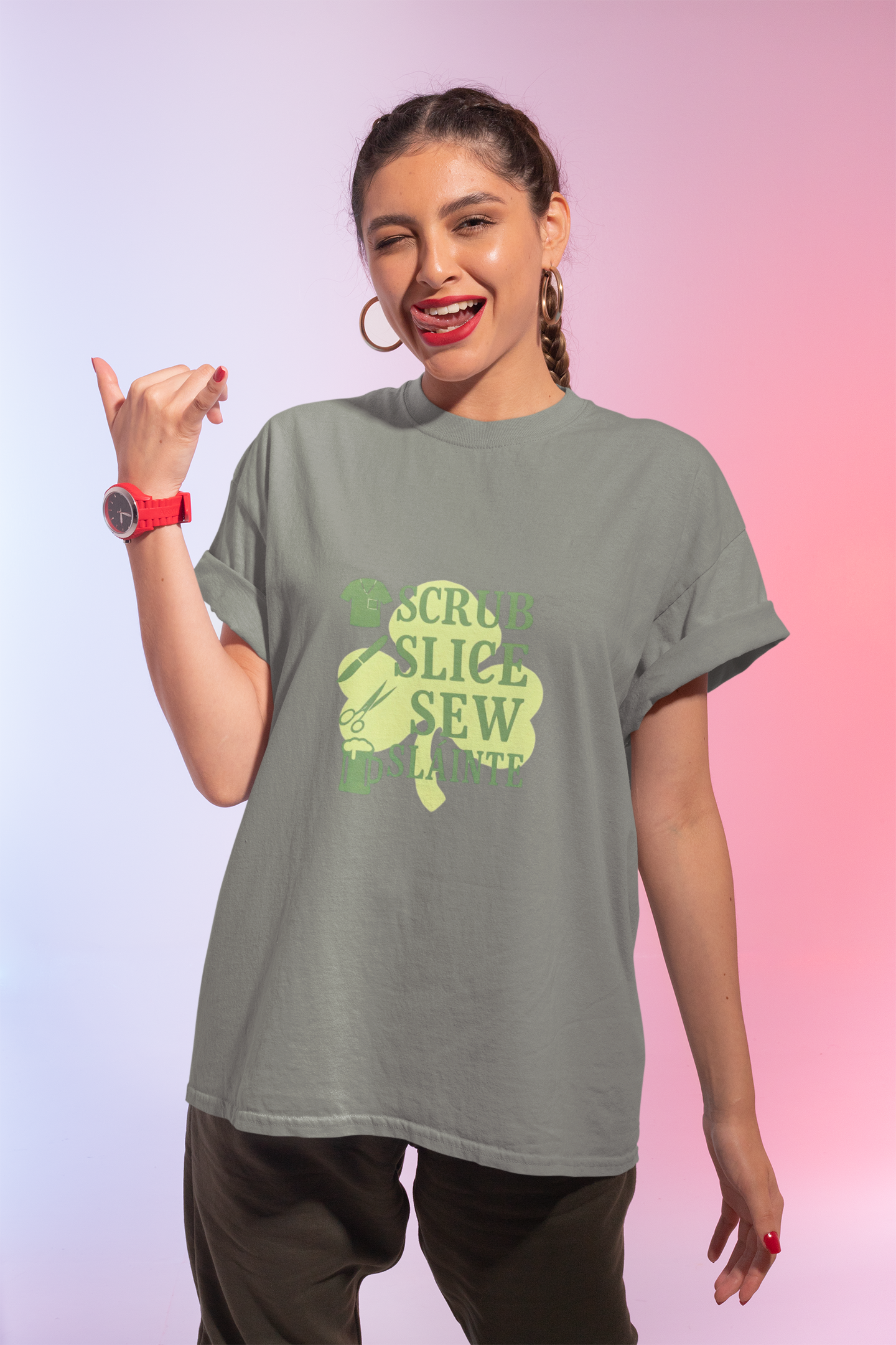 Surgeon St. Patrick's Day T-Shirt — "Scrub, Slice, Sew, Sláinte" (Luck of the Surgeon) product thumbnail image Surgeon St. Patrick's Day T-Shirt — "Scrub, Slice, Sew, Sláinte" (Luck of the Surgeon) product thumbnail image
