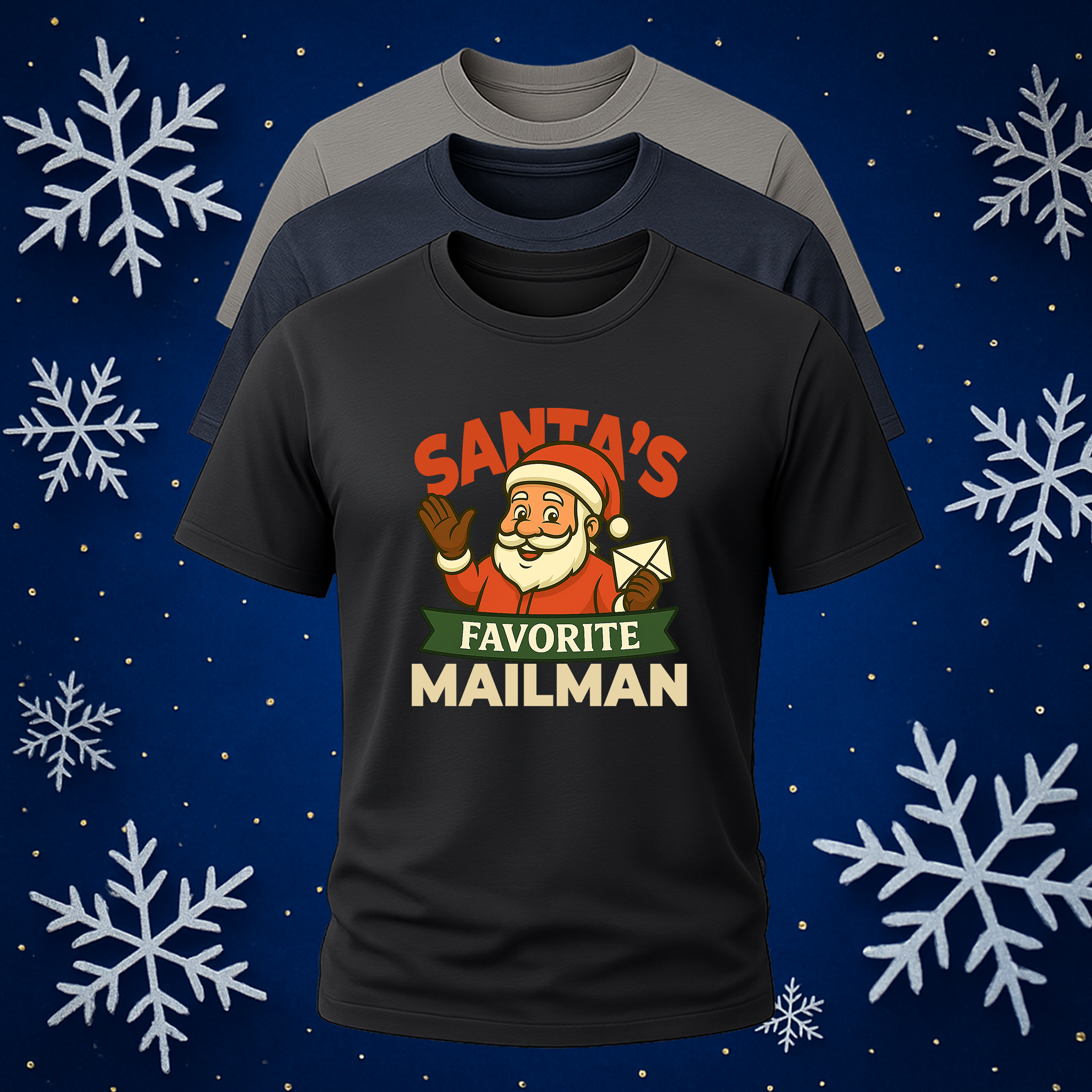 Santa's Favorite Mailman Tee product thumbnail image