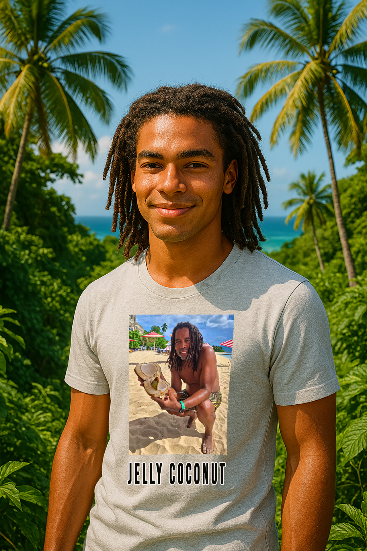 Montego Bay Jamaica Jelly Coconut Vacation Tee
