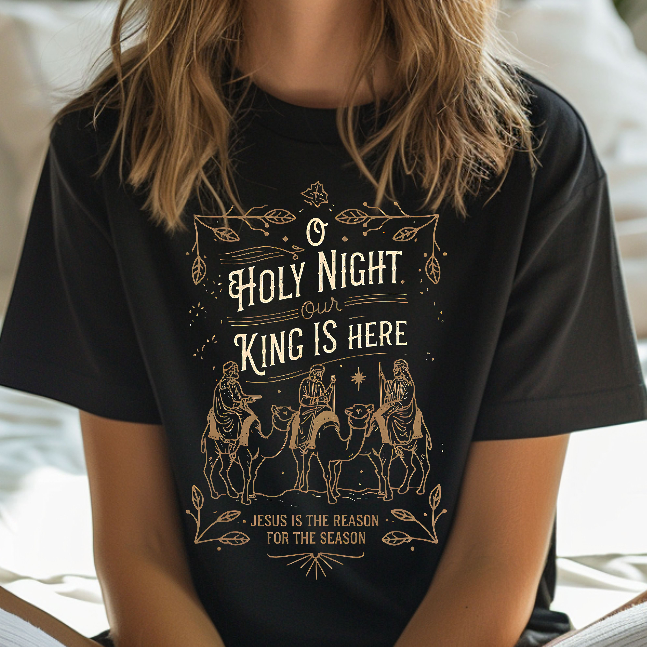 O Holy Night - Christmas T-Shirt product thumbnail image O Holy Night - Christmas T-Shirt product thumbnail image