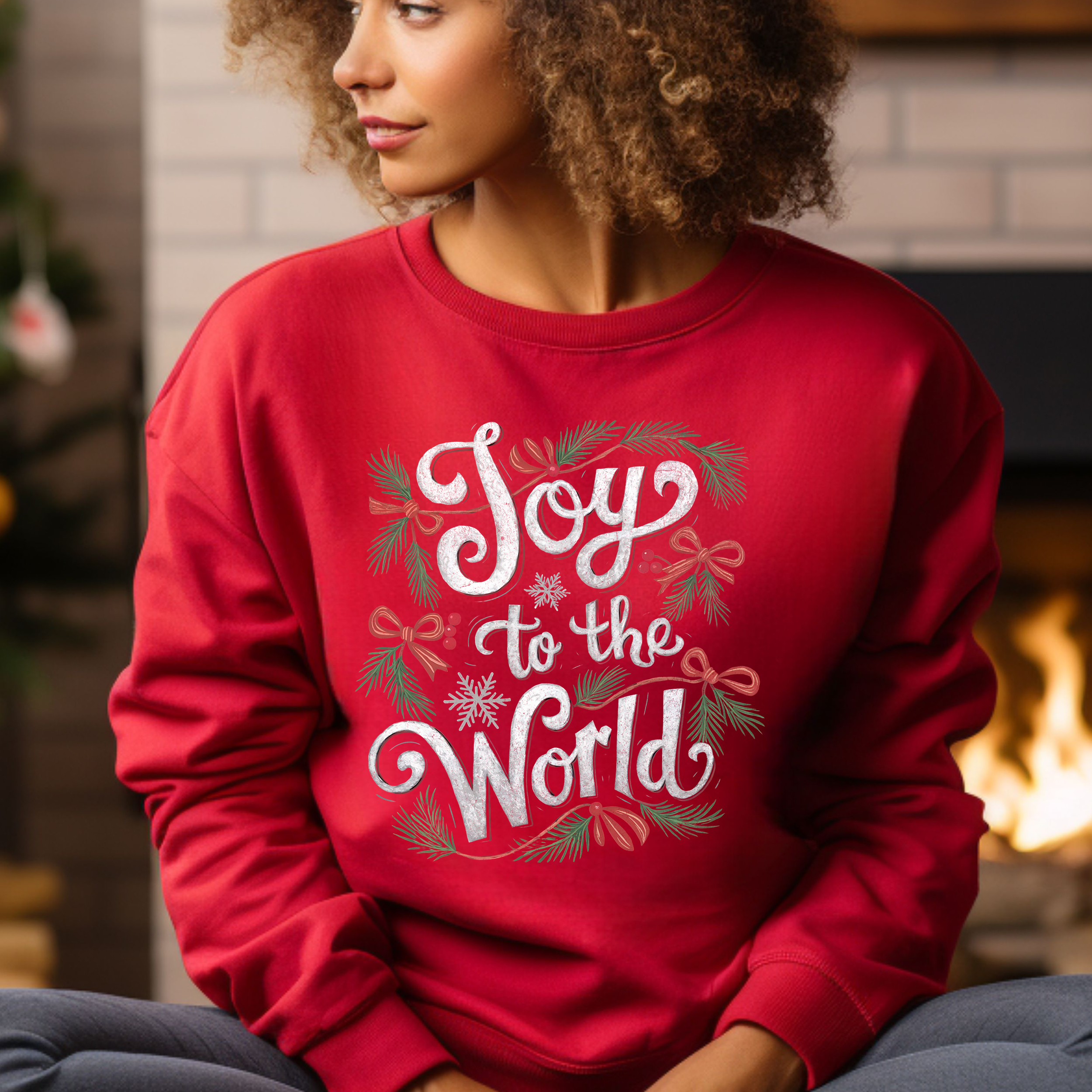 Joy to the World - Christmas Sweatshirt product thumbnail image Joy to the World - Christmas Sweatshirt product thumbnail image
