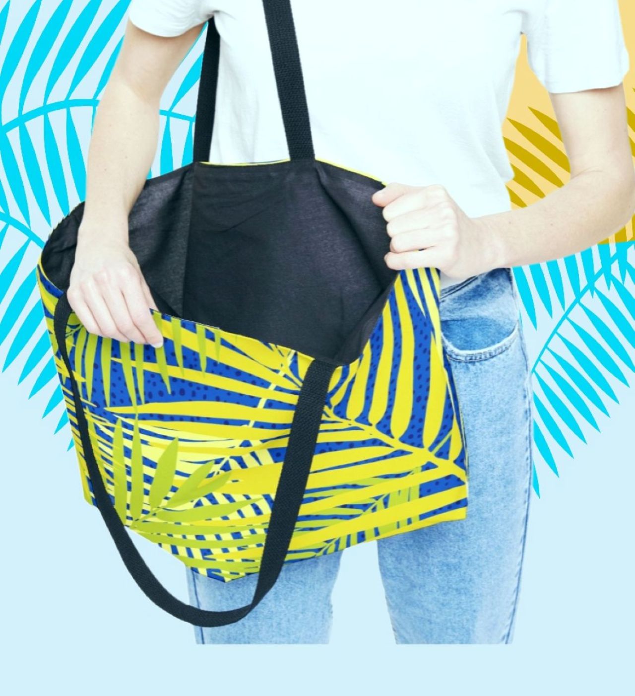 Tropical Palm Leaf Weekender Tote Bag  product thumbnail image