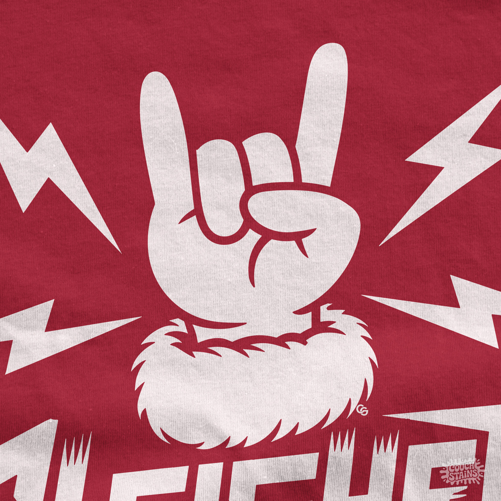 Sleigher – Metal Christmas Rock Hand Unisex T-Shirt product thumbnail image