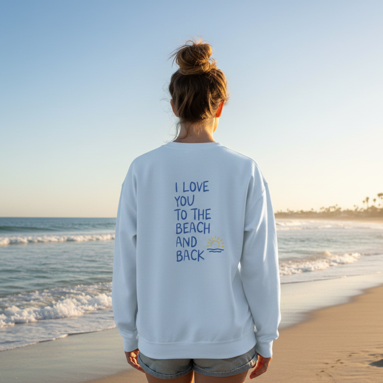 Pink Beachy Sweatshirt, I Love You to the Beach and Back, Coastal Crewneck, Summer Lovin Sweatshirt, Pastel Beach Sweater, Cute Beach Gifts product thumbnail image Pink Beachy Sweatshirt, I Love You to the Beach and Back, Coastal Crewneck, Summer Lovin Sweatshirt, Pastel Beach Sweater, Cute Beach Gifts product thumbnail image