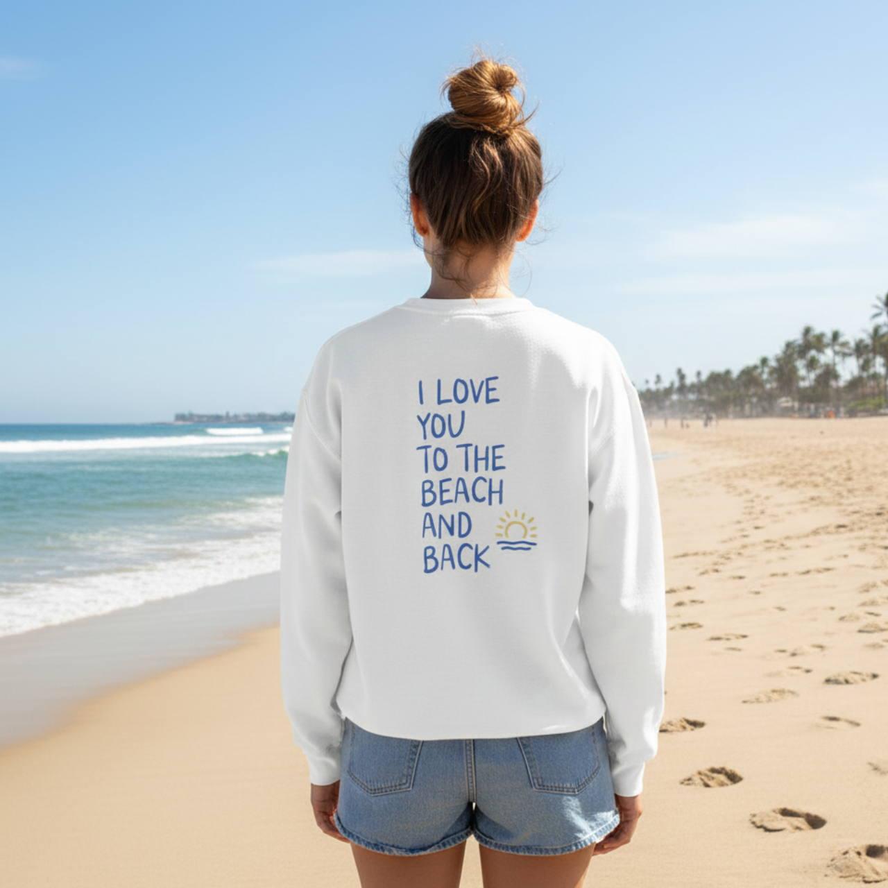 Pink Beachy Sweatshirt, I Love You to the Beach and Back, Coastal Crewneck, Summer Lovin Sweatshirt, Pastel Beach Sweater, Cute Beach Gifts product thumbnail image Pink Beachy Sweatshirt, I Love You to the Beach and Back, Coastal Crewneck, Summer Lovin Sweatshirt, Pastel Beach Sweater, Cute Beach Gifts product thumbnail image